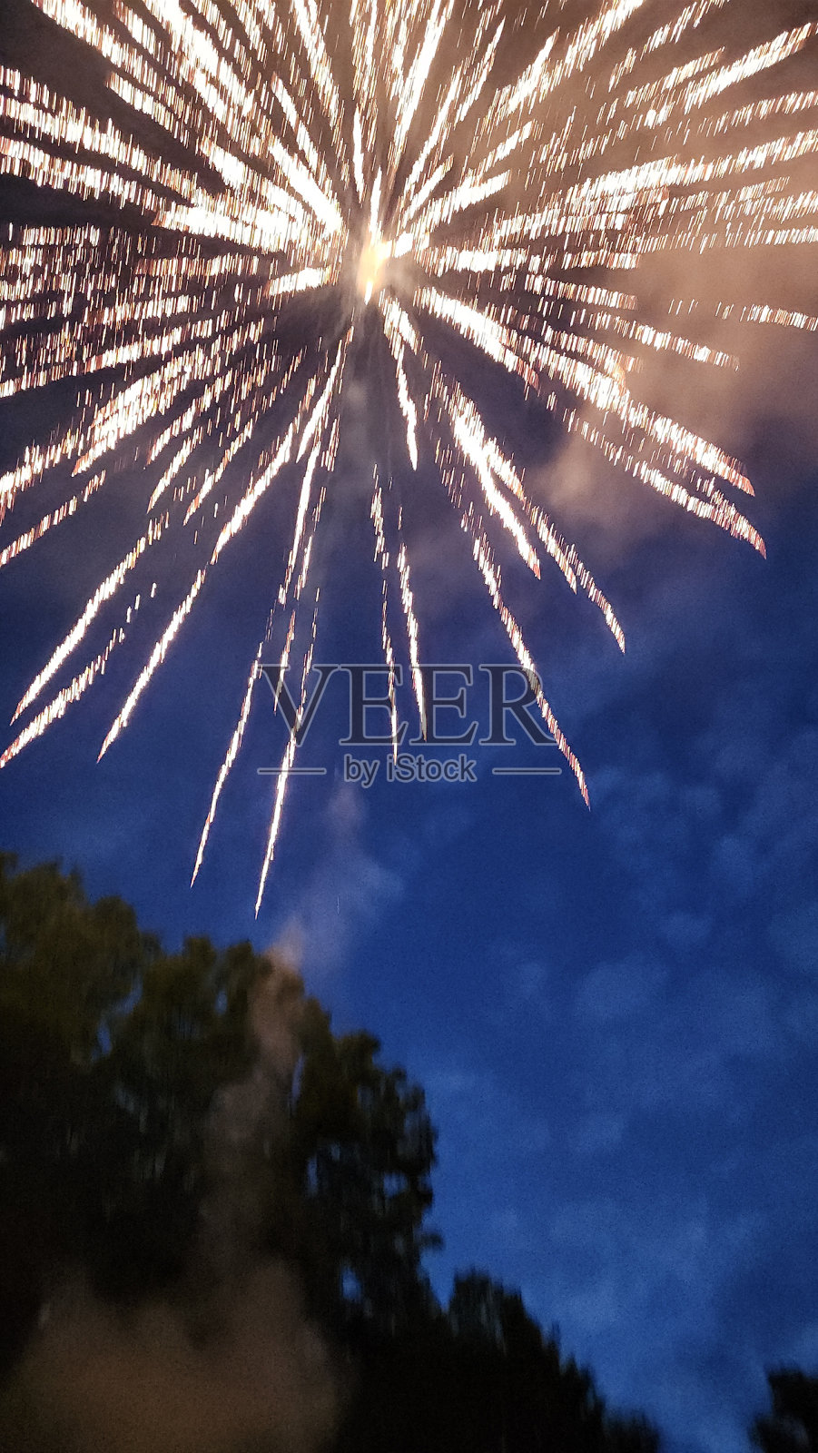 七月四日烟花照片摄影图片
