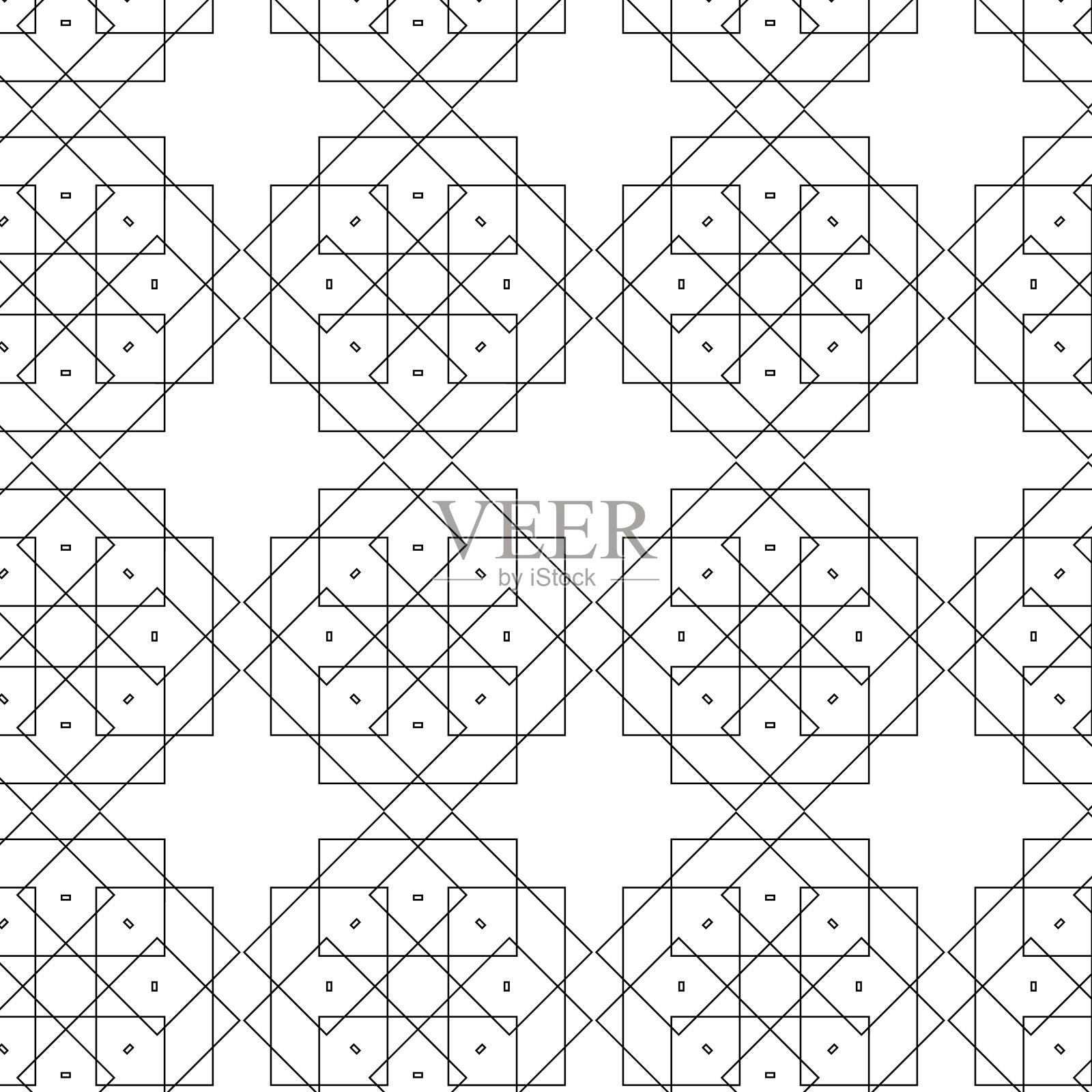 几何形状的无缝图案插画图片素材