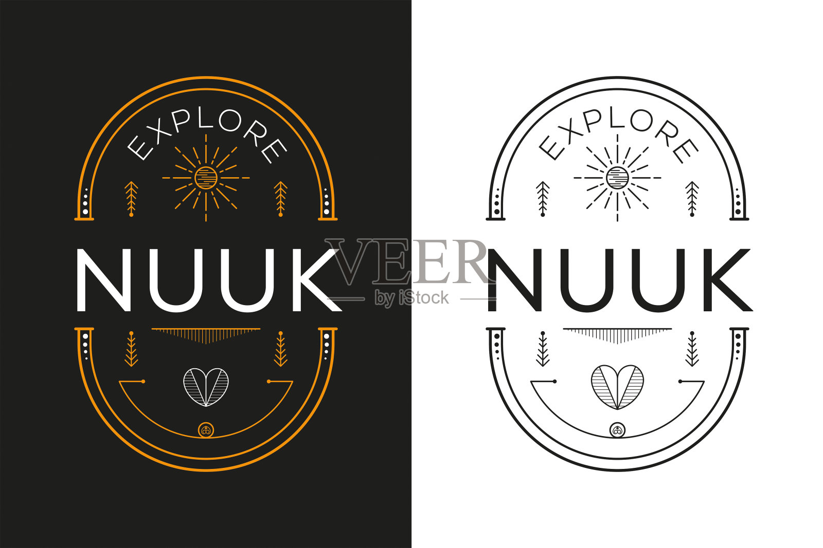 探索努克城市设计插画图片素材