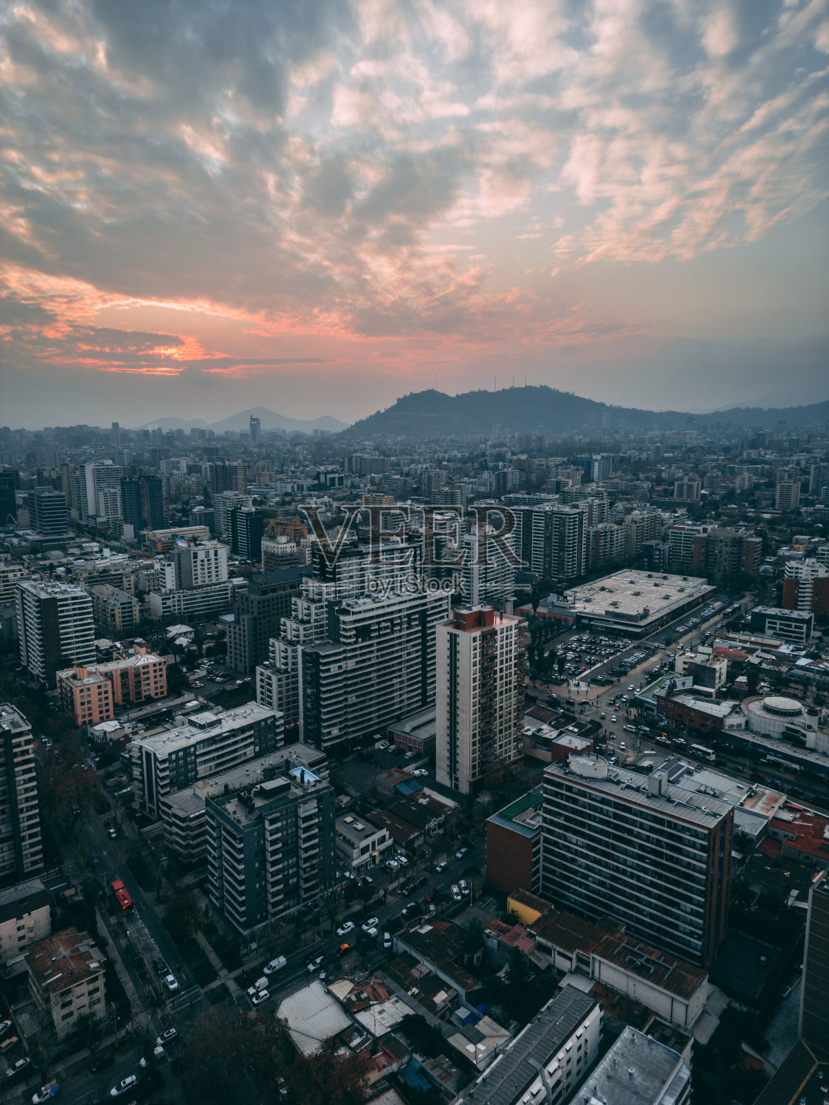 智利圣地亚哥景观街道照片摄影图片