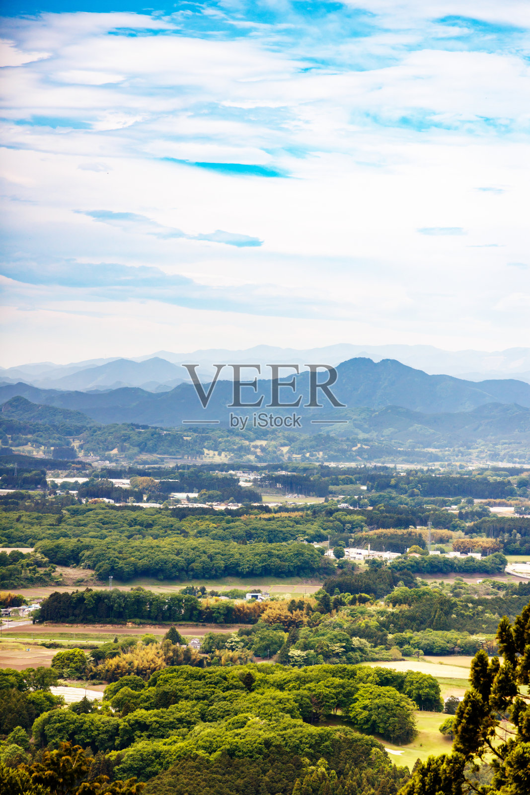 从枥木县泷山顶上的景色照片摄影图片