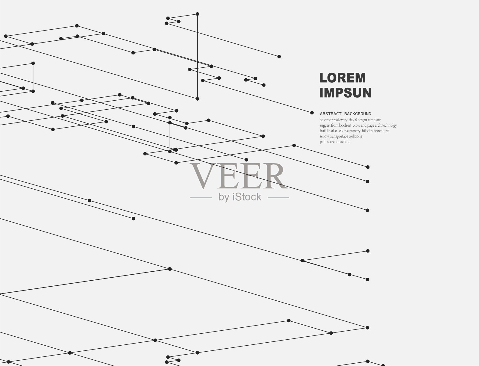 抽象的黑白流动点线条图案华丽的背景插画图片素材