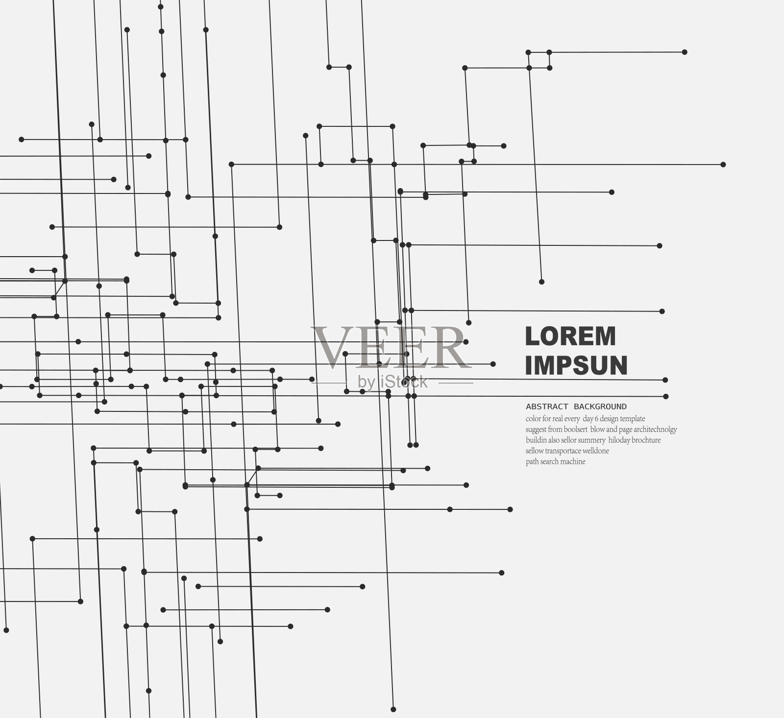 抽象的黑白流动点线条图案华丽的背景插画图片素材