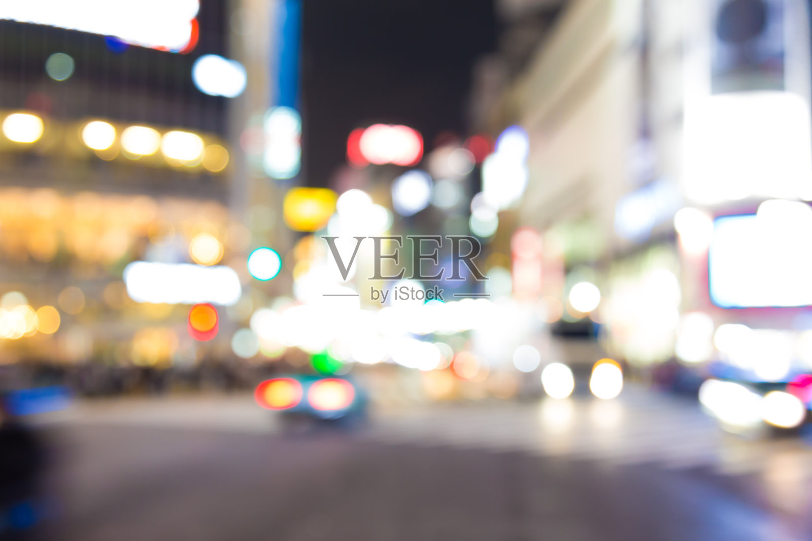 运动模糊汽车运输夜生活在涩谷东京照片摄影图片