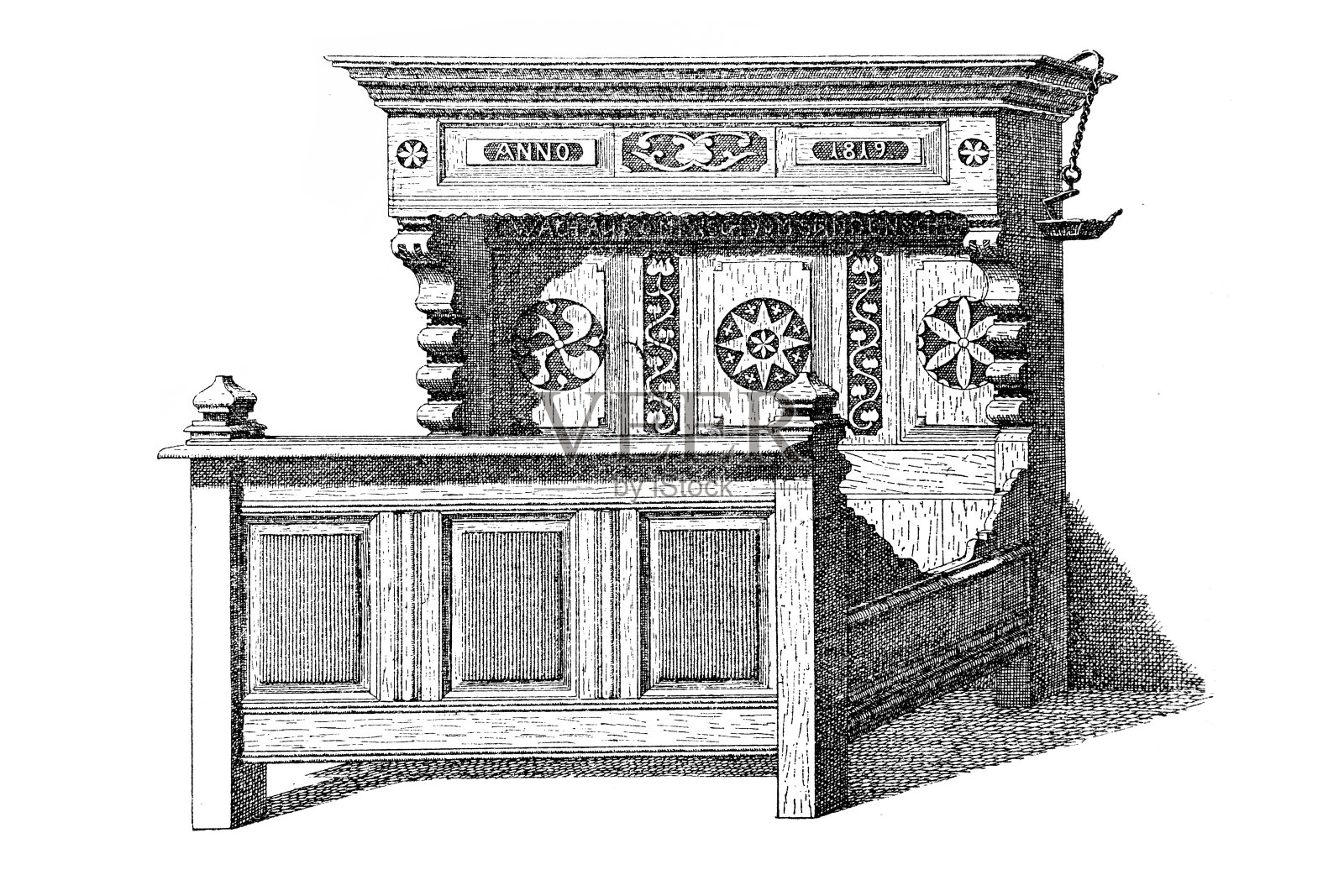 床架插画图片素材