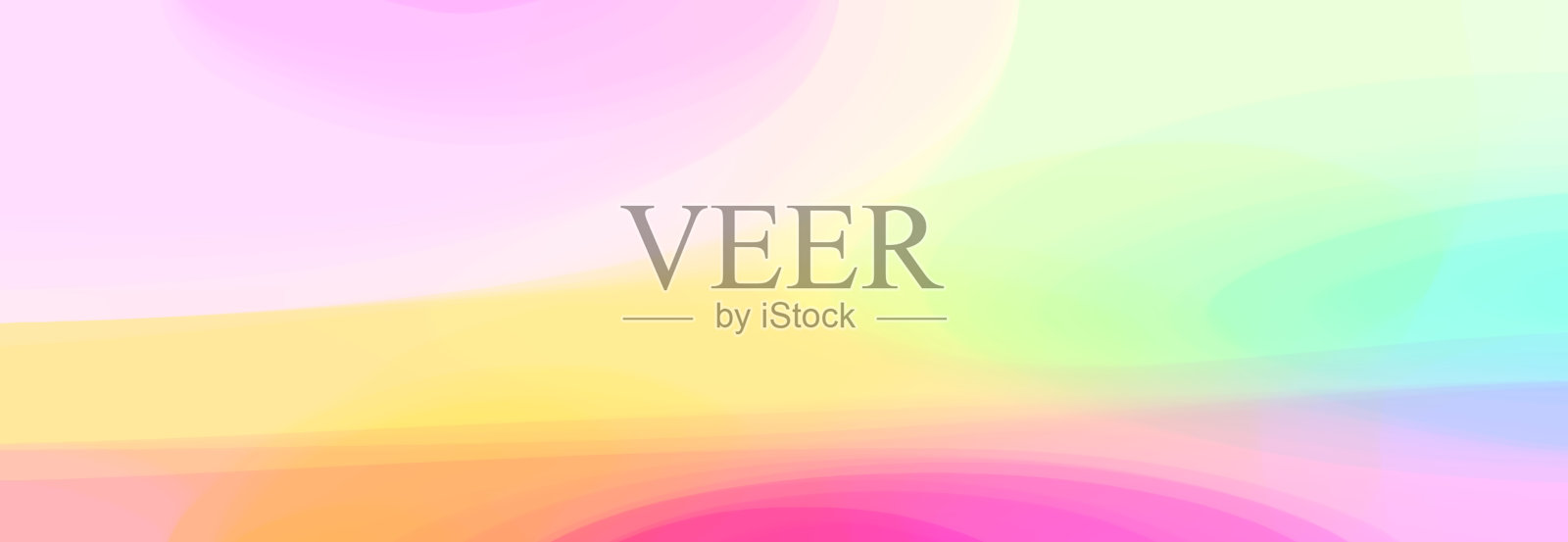 彩色抽象网页横幅广告背景，蓝色，紫色，黄色，粉红色，绿色，绿松石色调插画图片素材