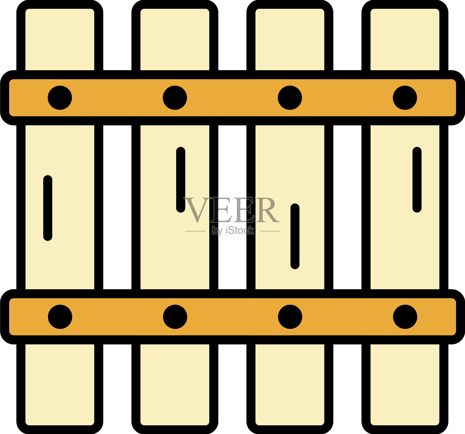托盘图标颜色轮廓的背面插画图片素材