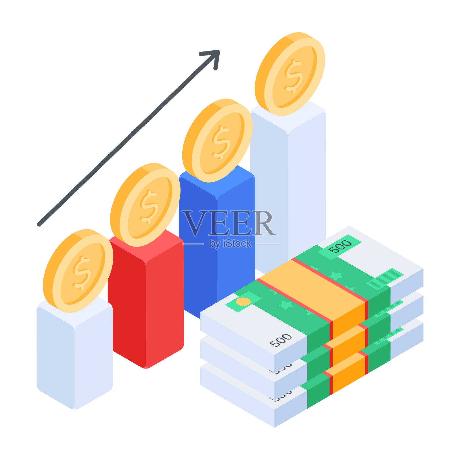 交易等距图标包插画图片素材