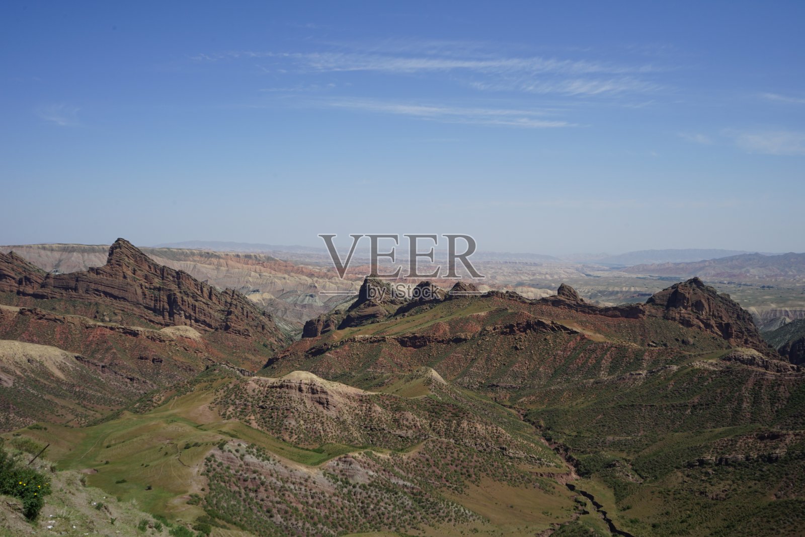 丹霞地貌照片摄影图片