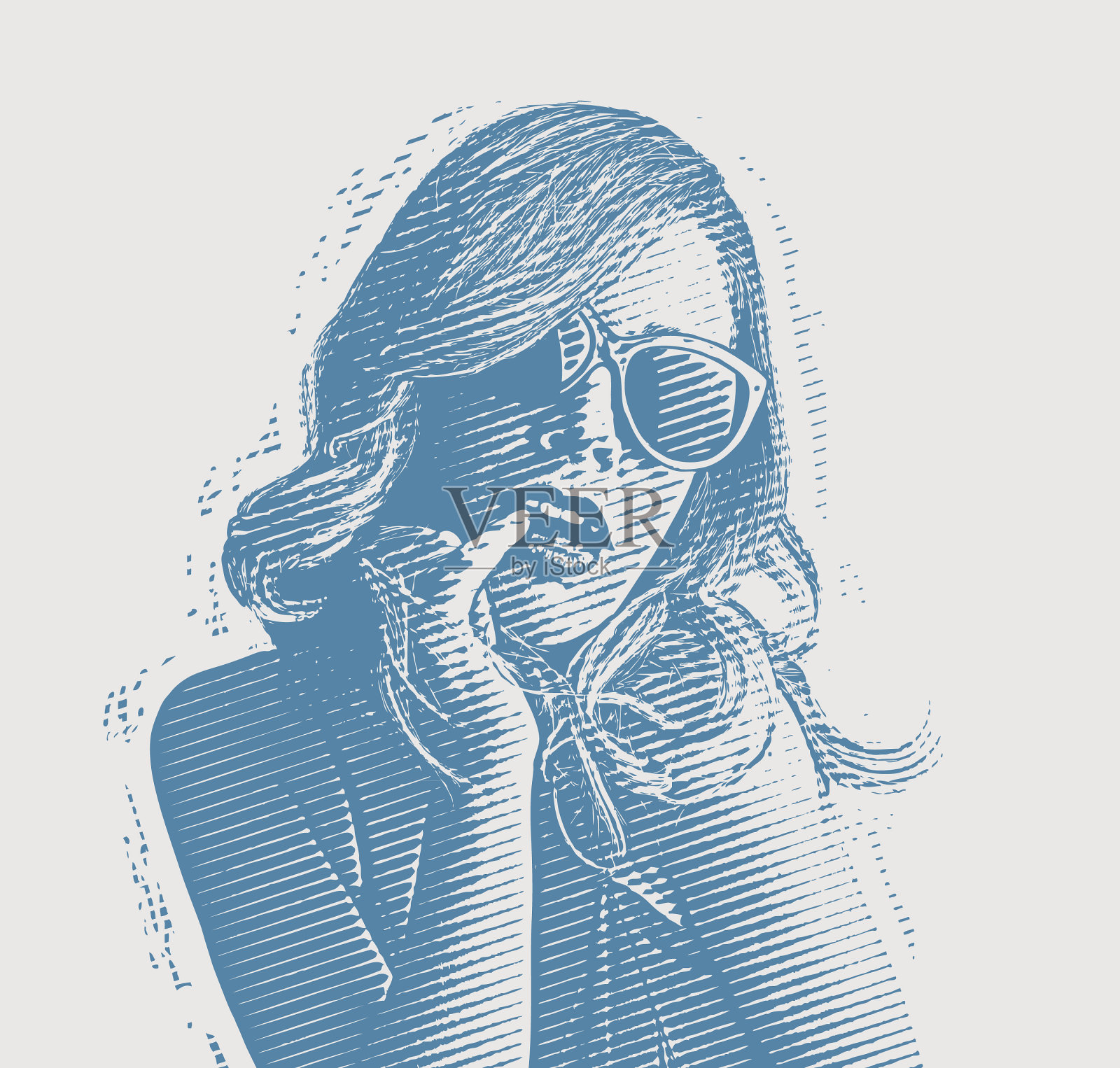 性感的女人调情插画图片素材