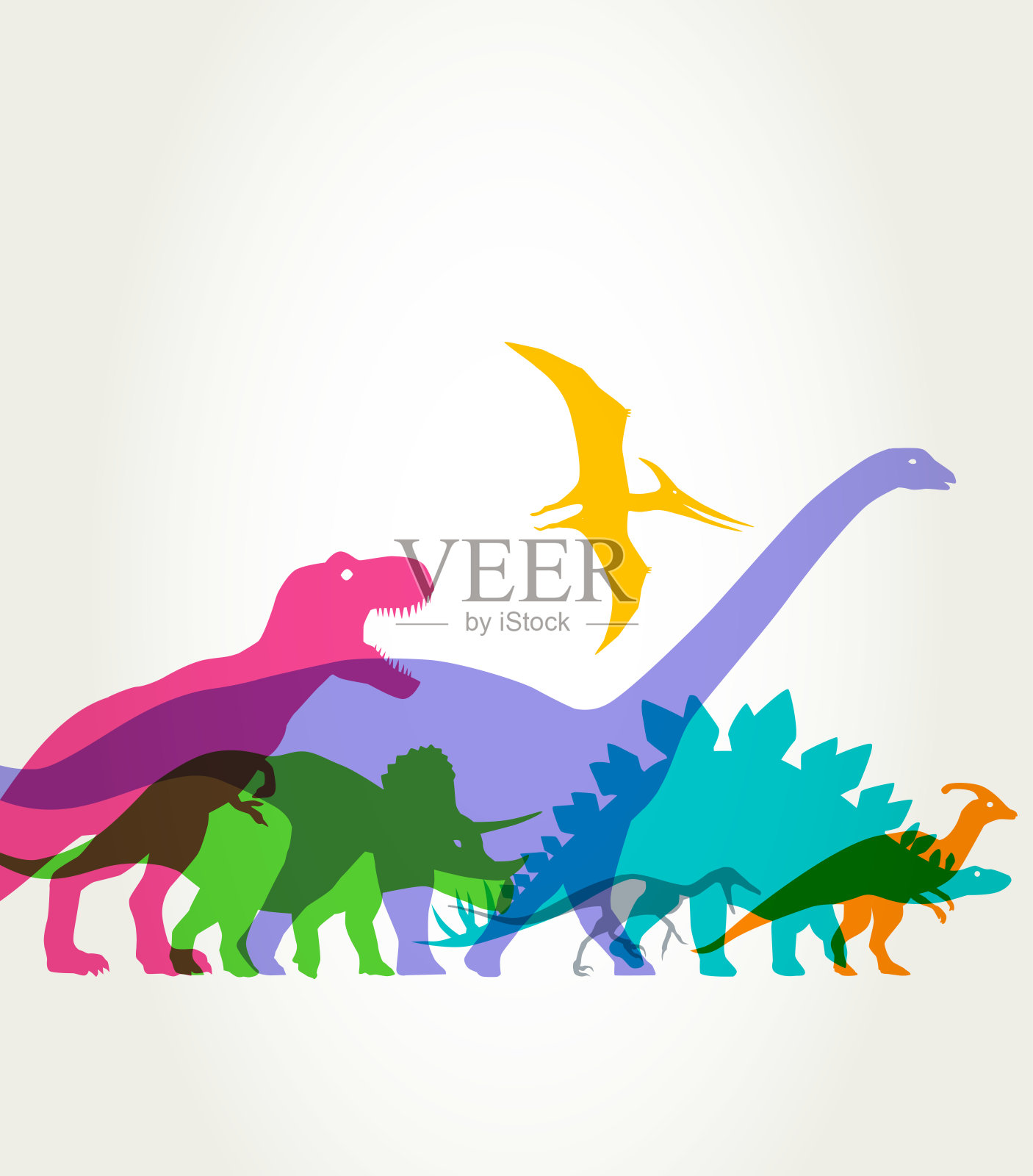 恐龙插画图片素材