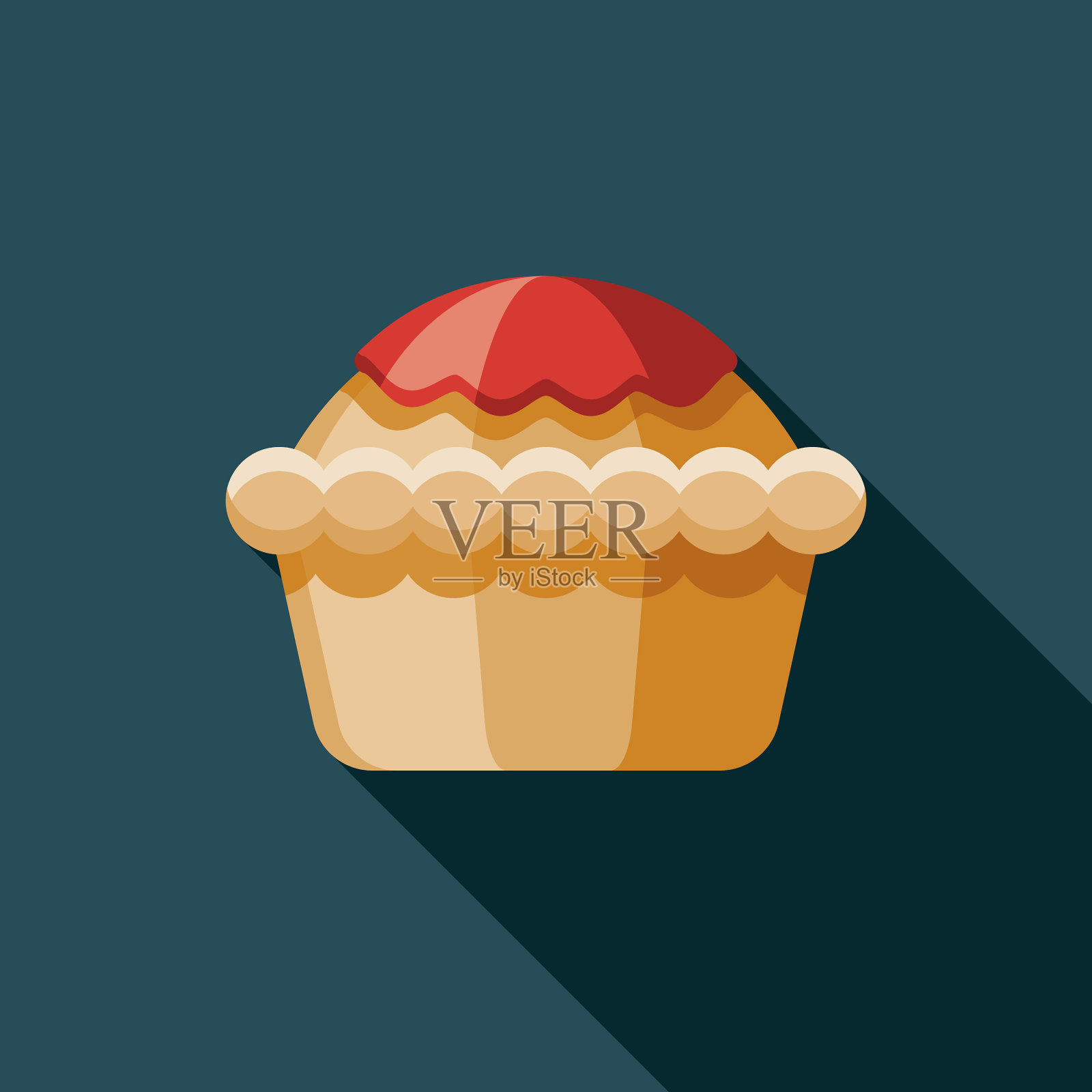 番茄酱肉馅饼澳大利亚图标插画图片素材