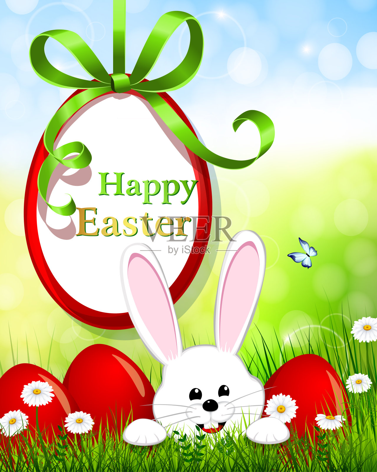 复活节兔子设计模板素材