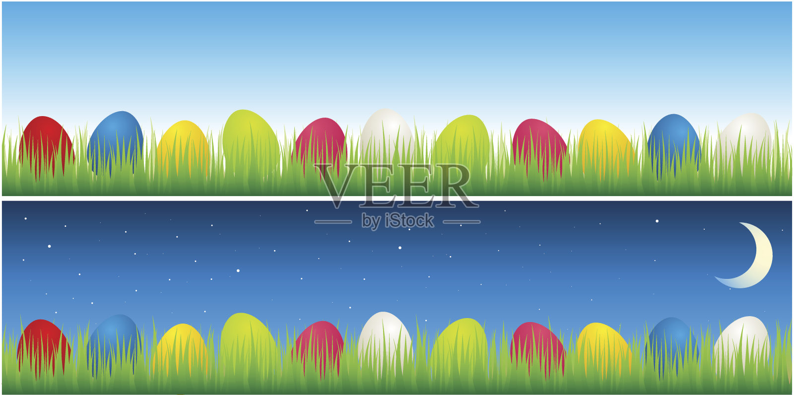 复活节的横幅插画图片素材