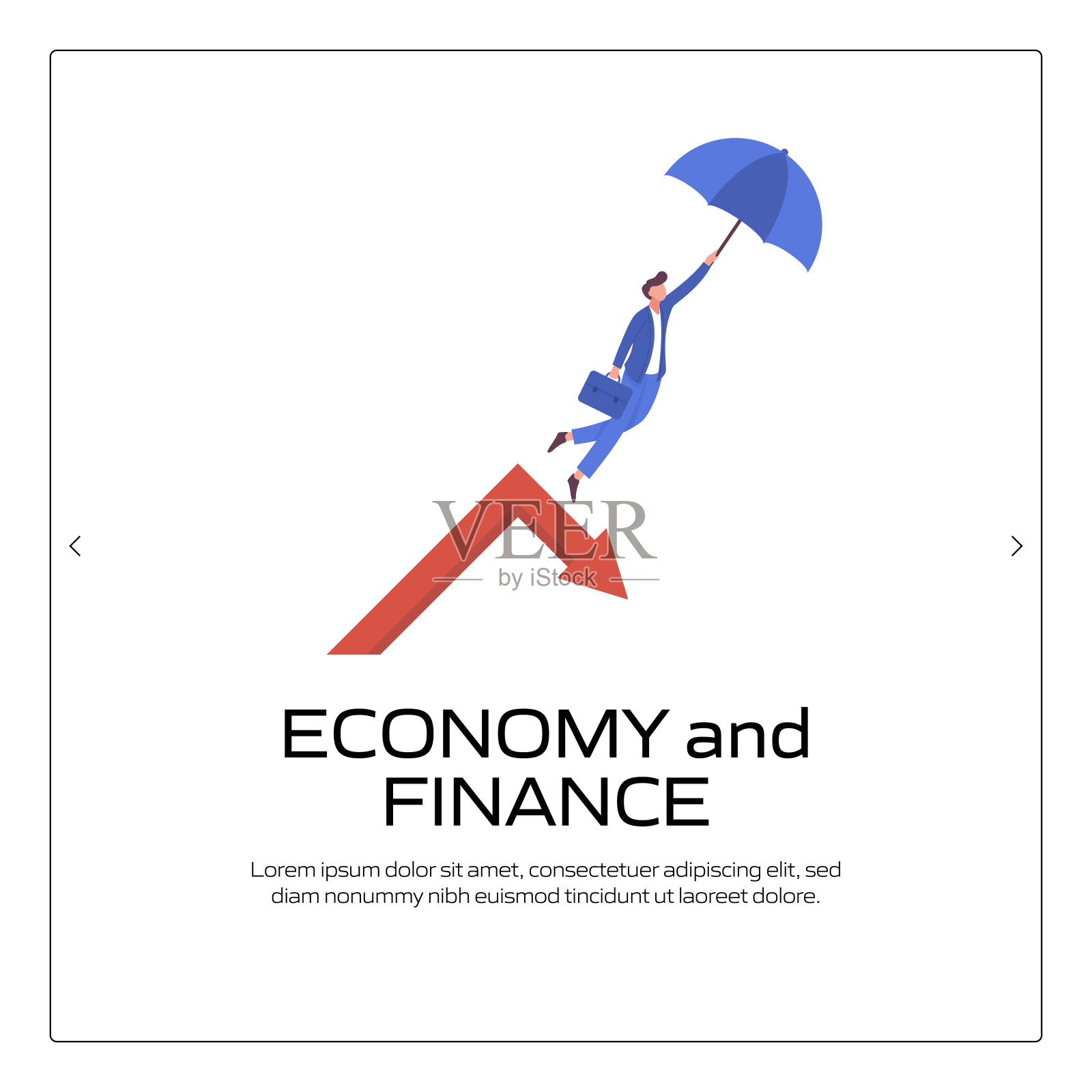 经济和金融概念矢量说明网站横幅，广告和营销材料，在线广告，业务演示等。插画图片素材