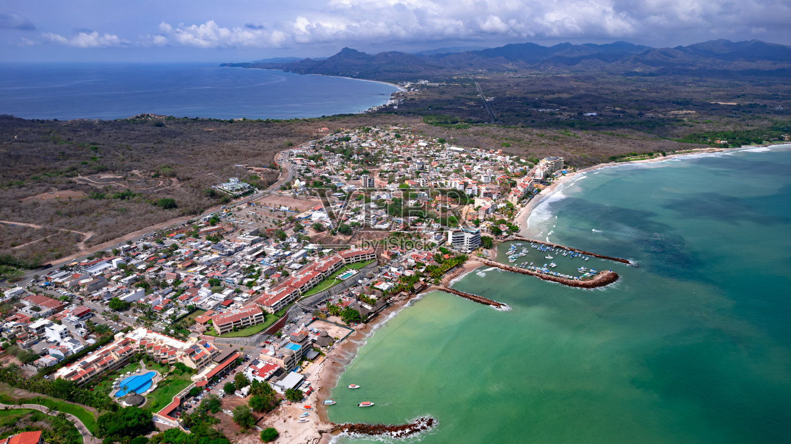 巴亚尔塔港的班德拉斯湾照片摄影图片