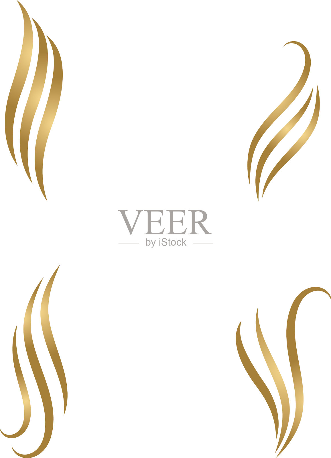 头发波标志插画图片素材