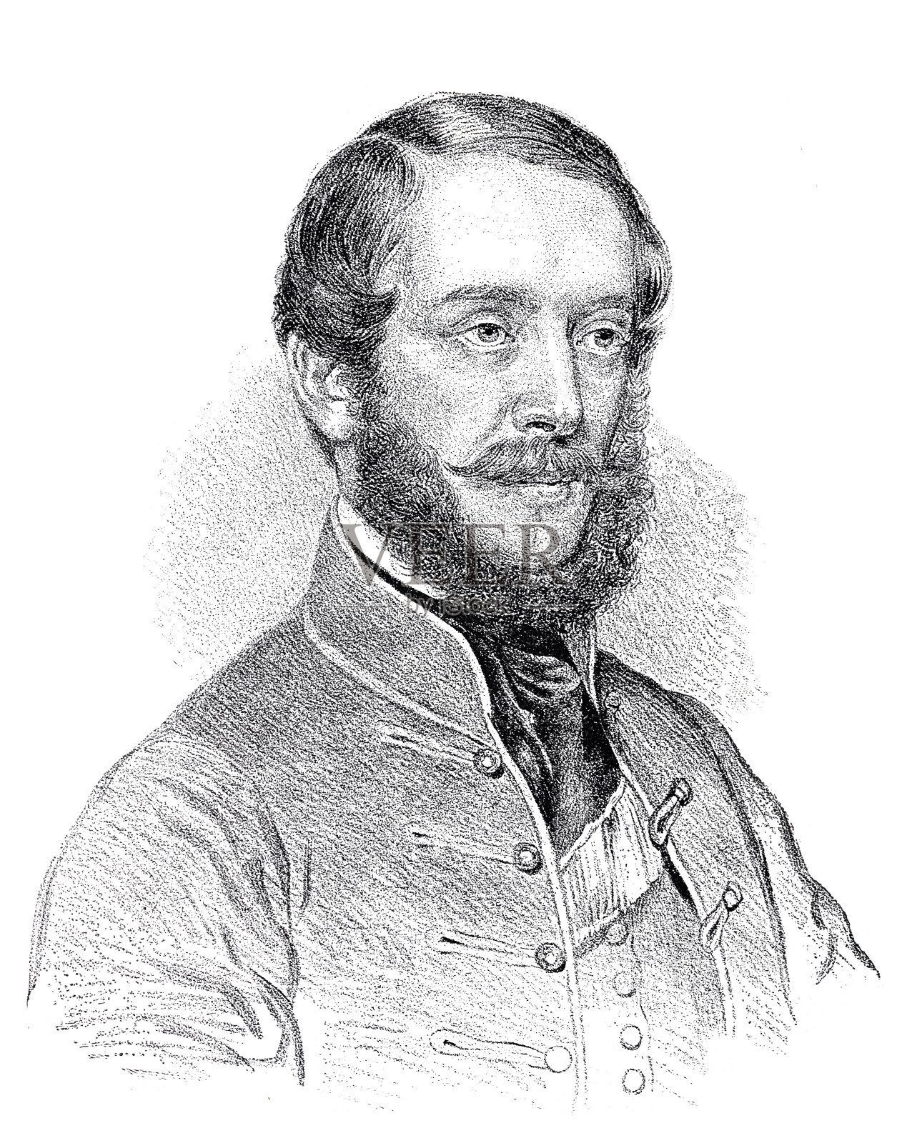 匈牙利人拉乔斯·科苏斯插画图片素材