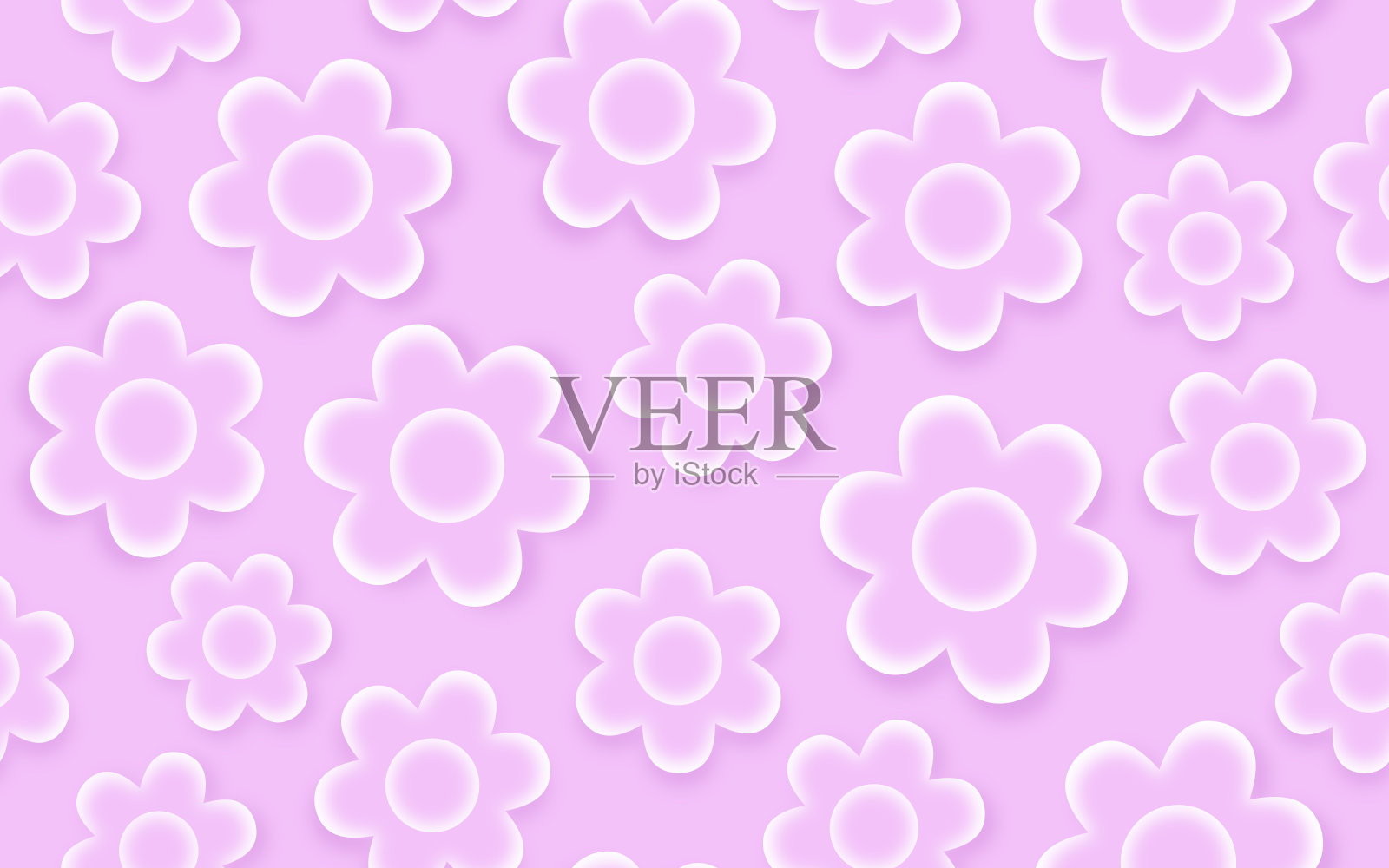 无缝樱花背景插画图片素材