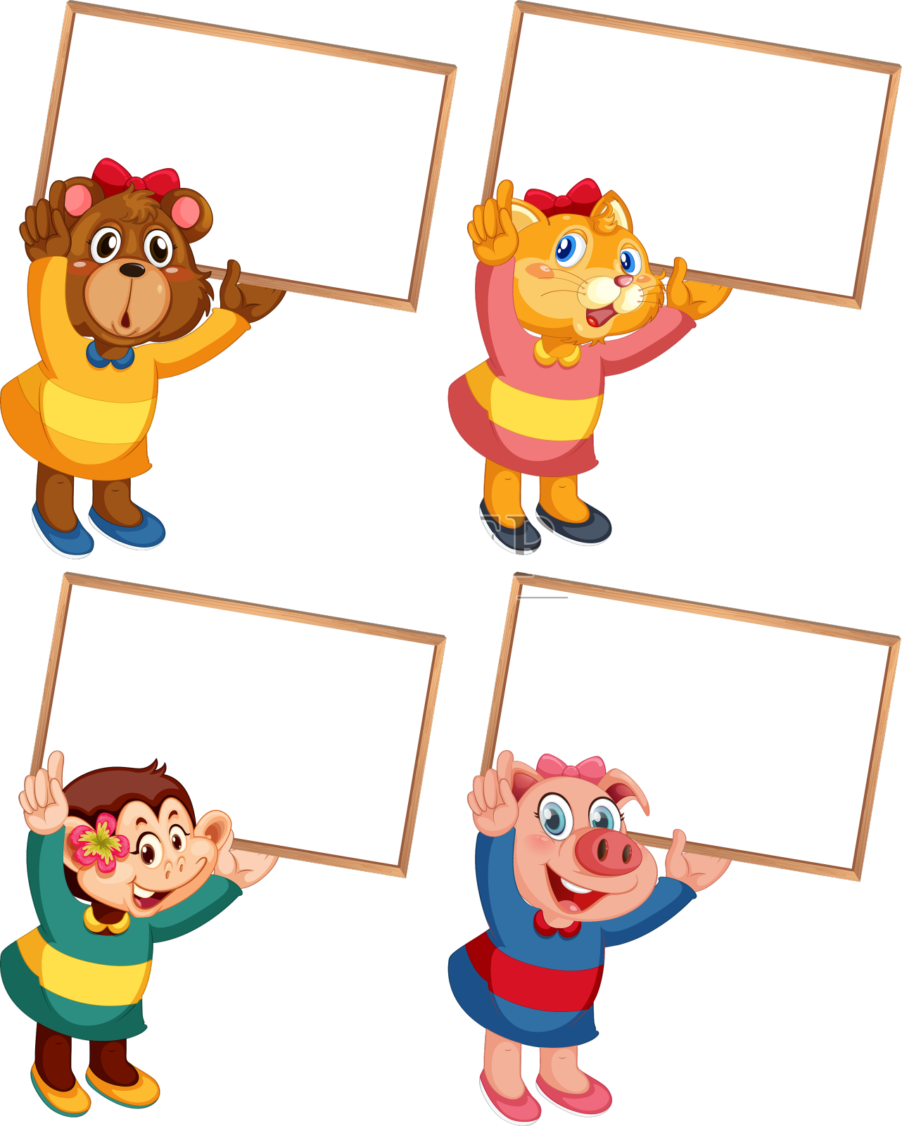 带表达式的孤立字符设计元素图片