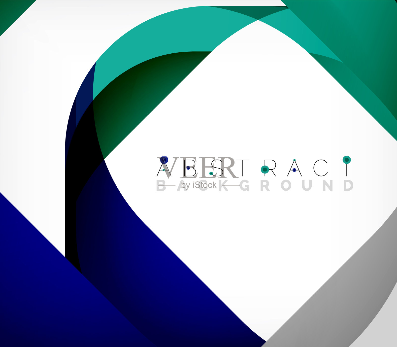 抽象的带有重叠波的正方形形状设计模板素材