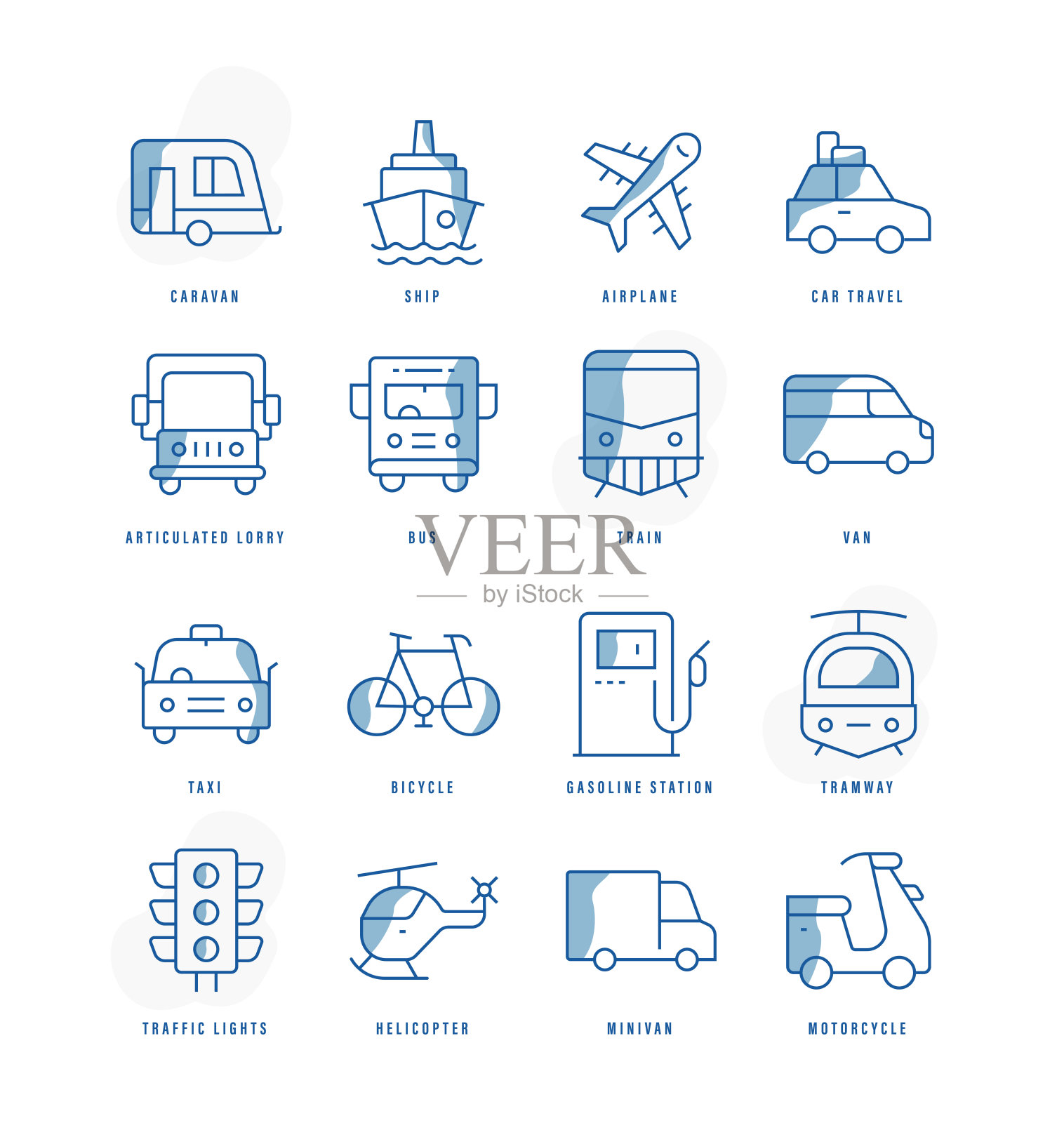 交通图标插画图片素材