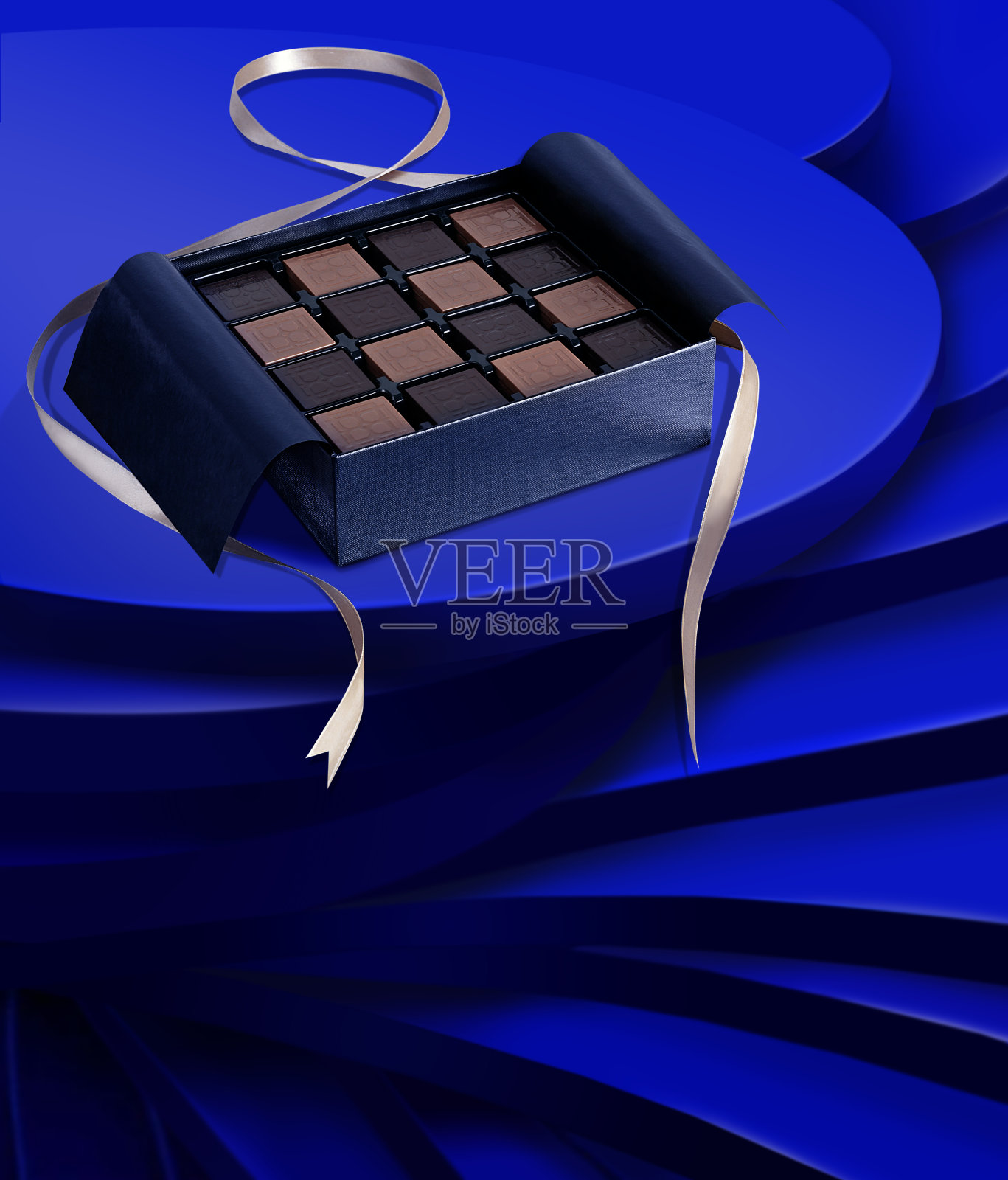 巧克力盒子照片摄影图片