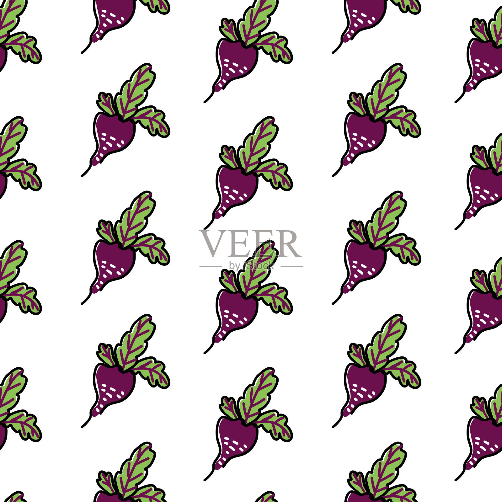 甜菜根模式插画图片素材