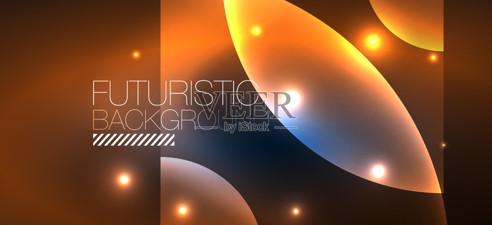 抽象背景与霓虹灯发光插画图片素材