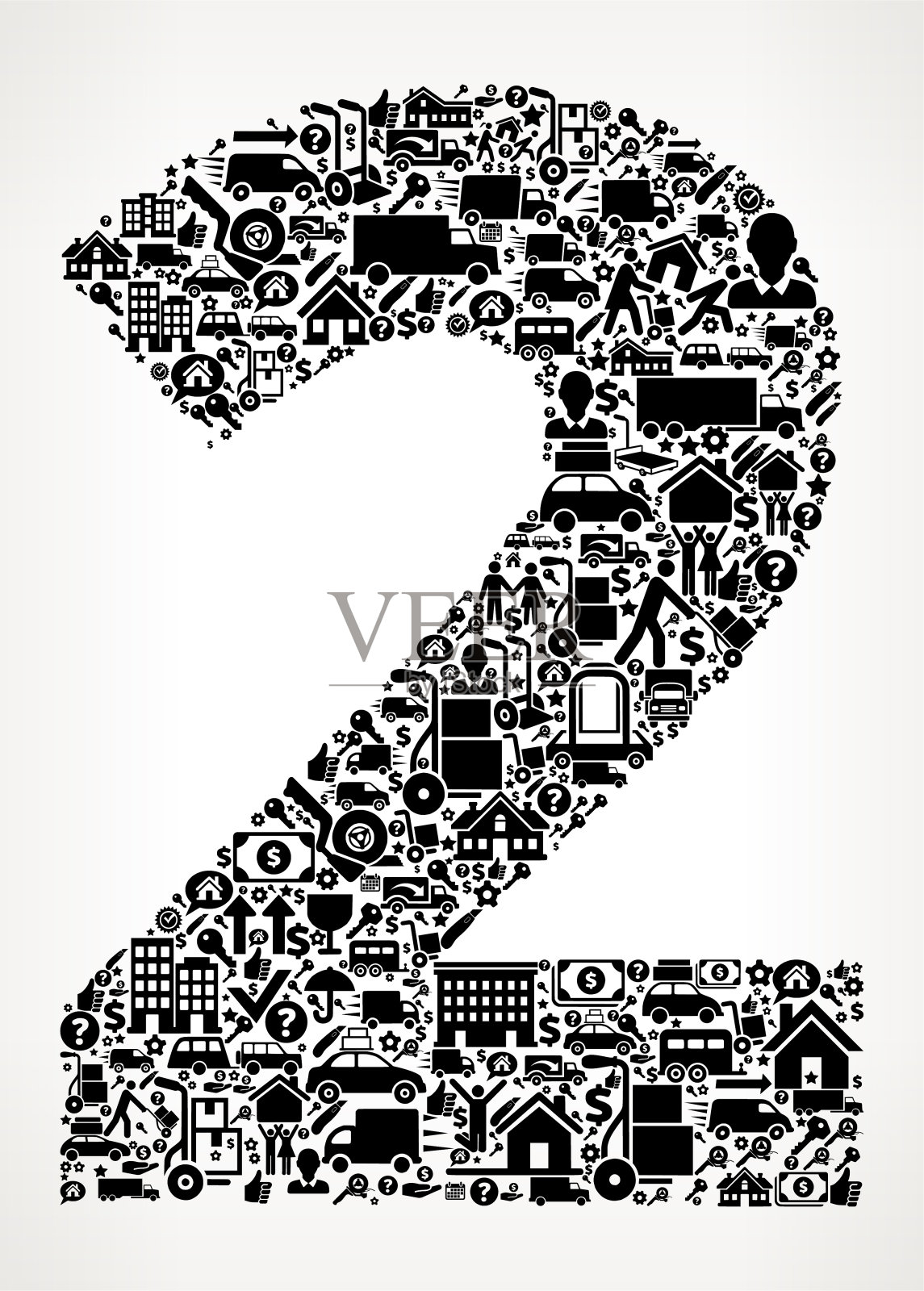 2移动和重定位矢量图标模式插画图片素材