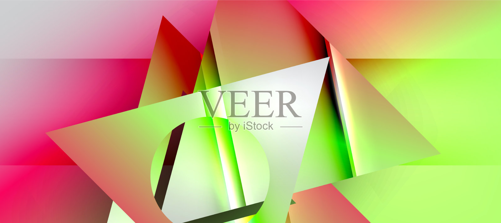 新潮的极简几何构图抽象插画图片素材