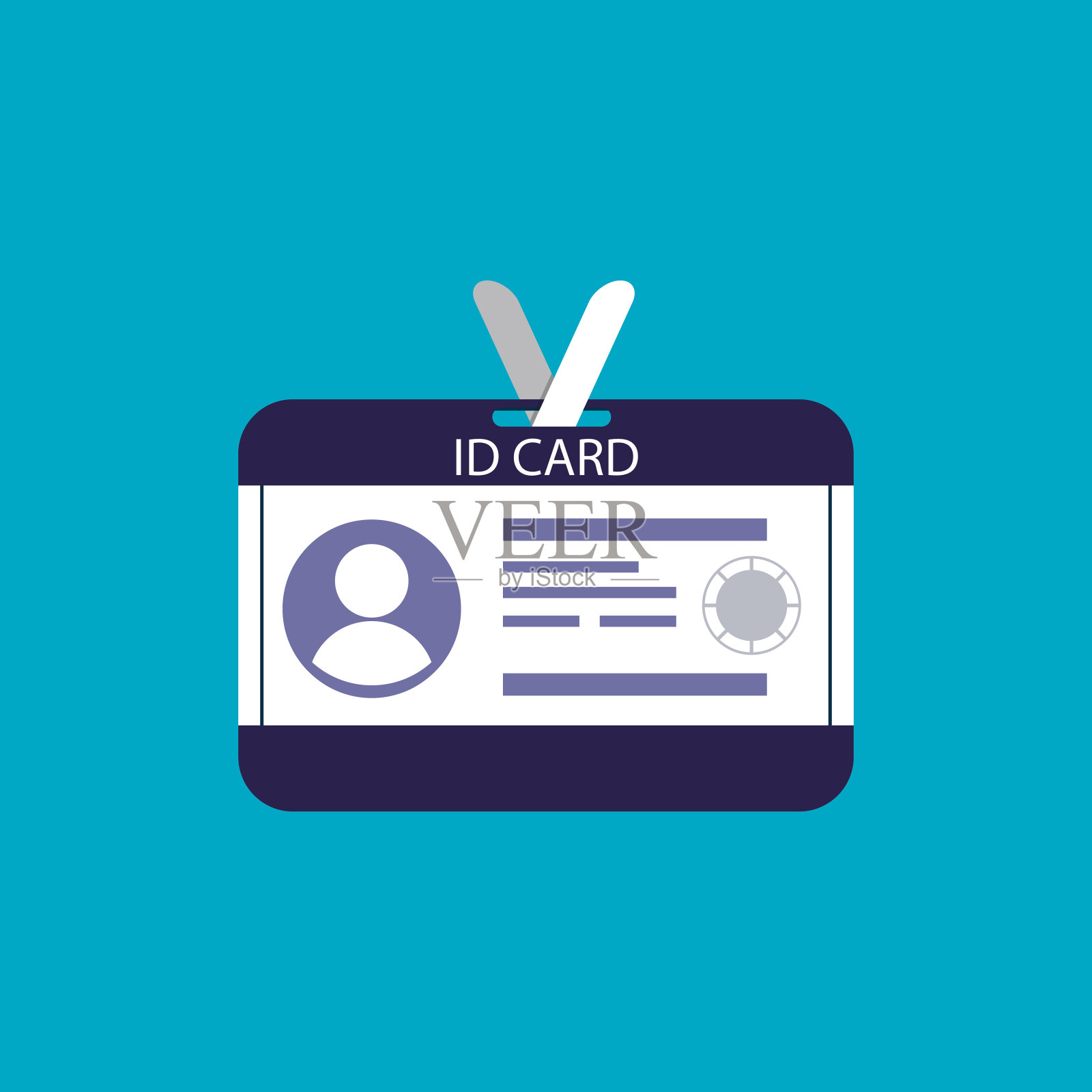 矢量识别卡图标股票插图插画图片素材