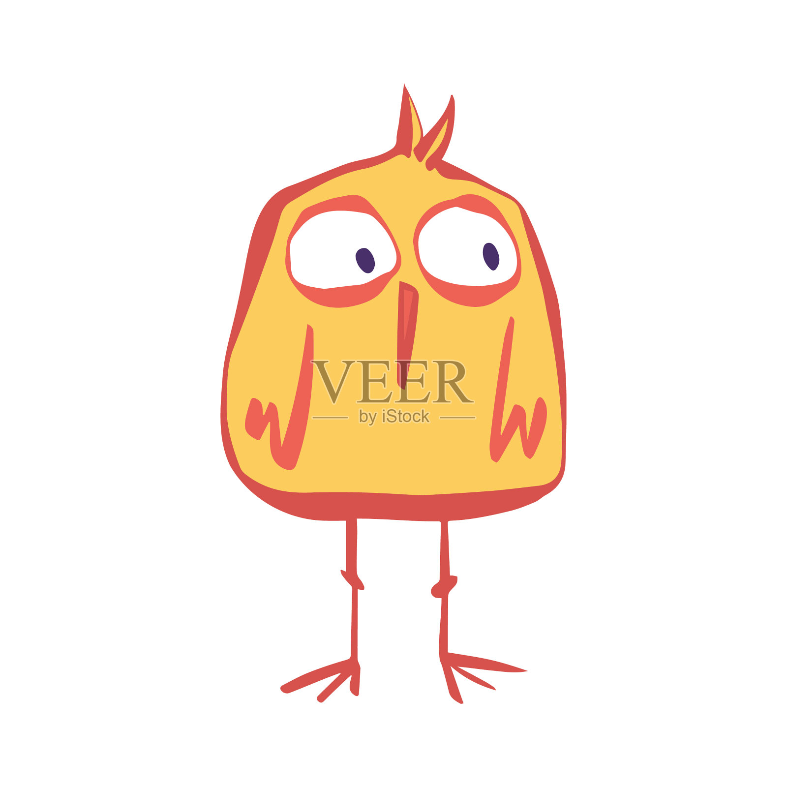 可爱小鸟卡通插画设计元素图片