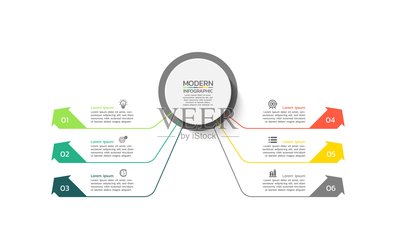 演示业务信息图表设计模板设计模板素材