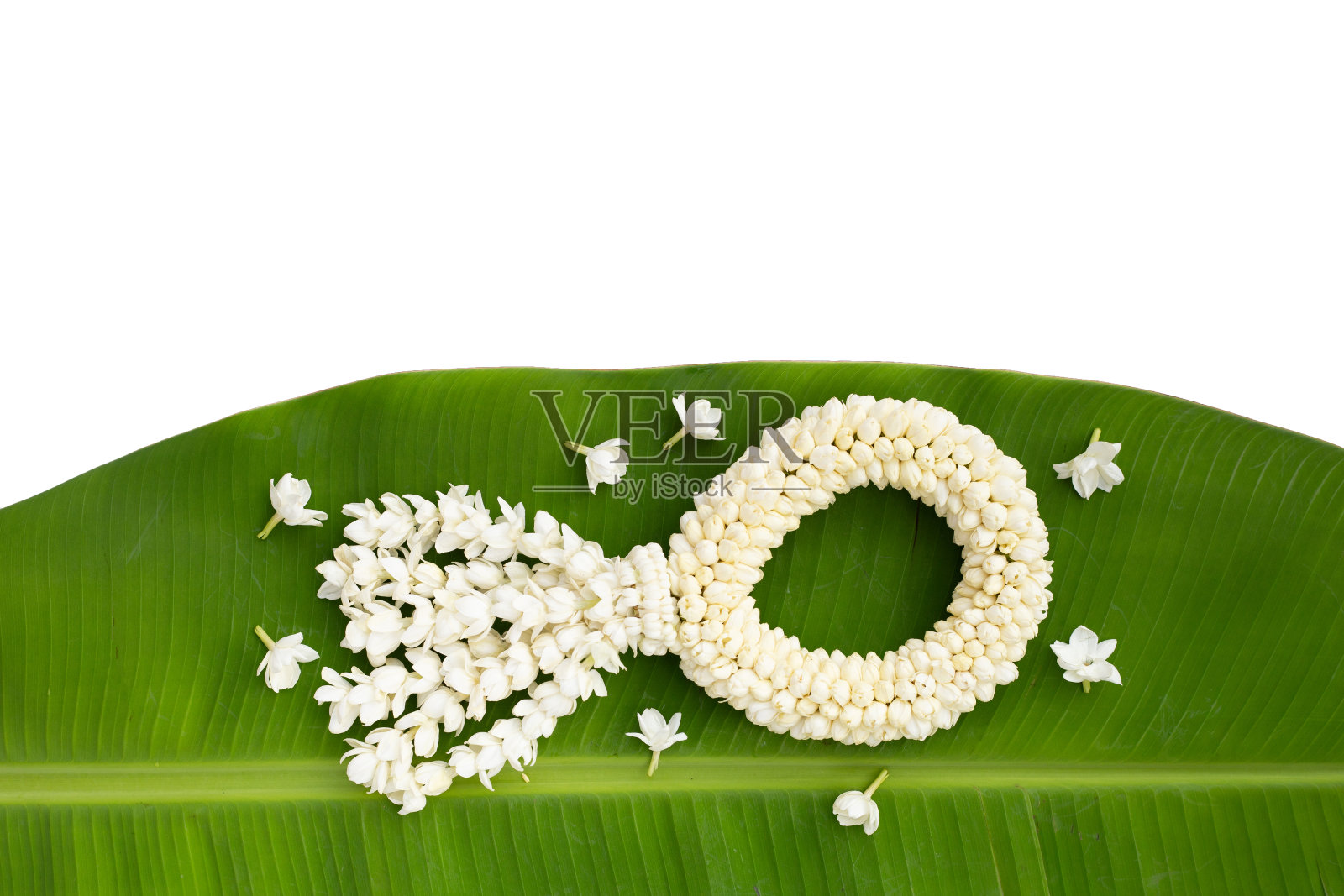 泰国白色茉莉花花环