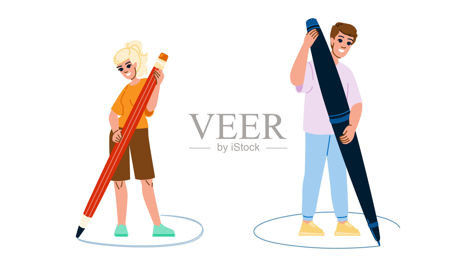 沟通个人边界向量插画图片素材