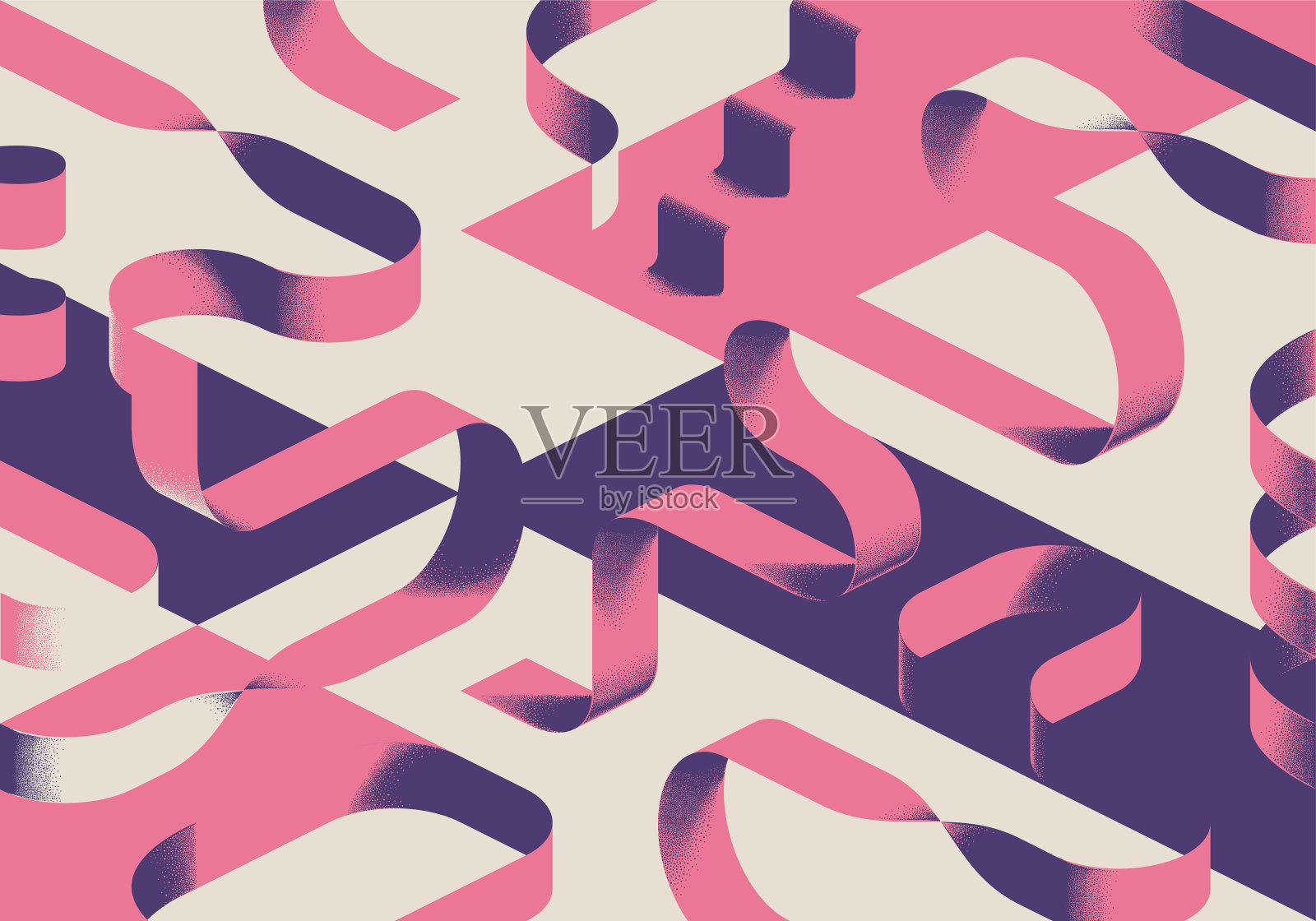 等距形状背景插画图片素材