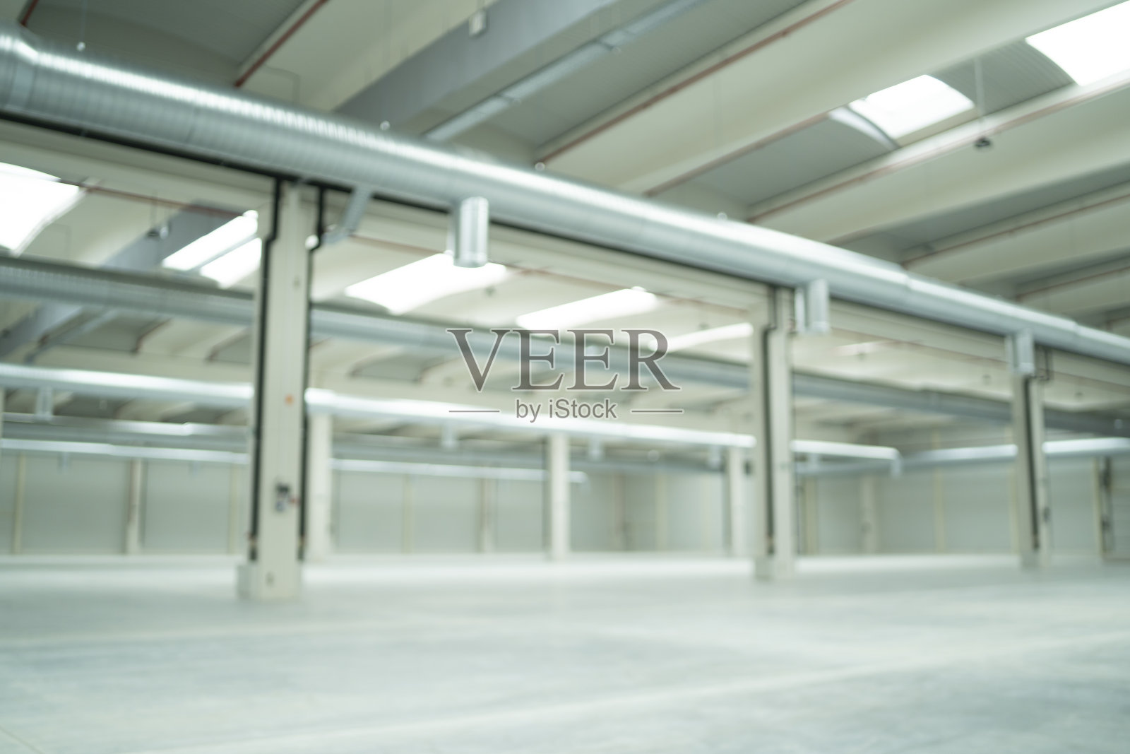 散焦的空工业房间照片摄影图片