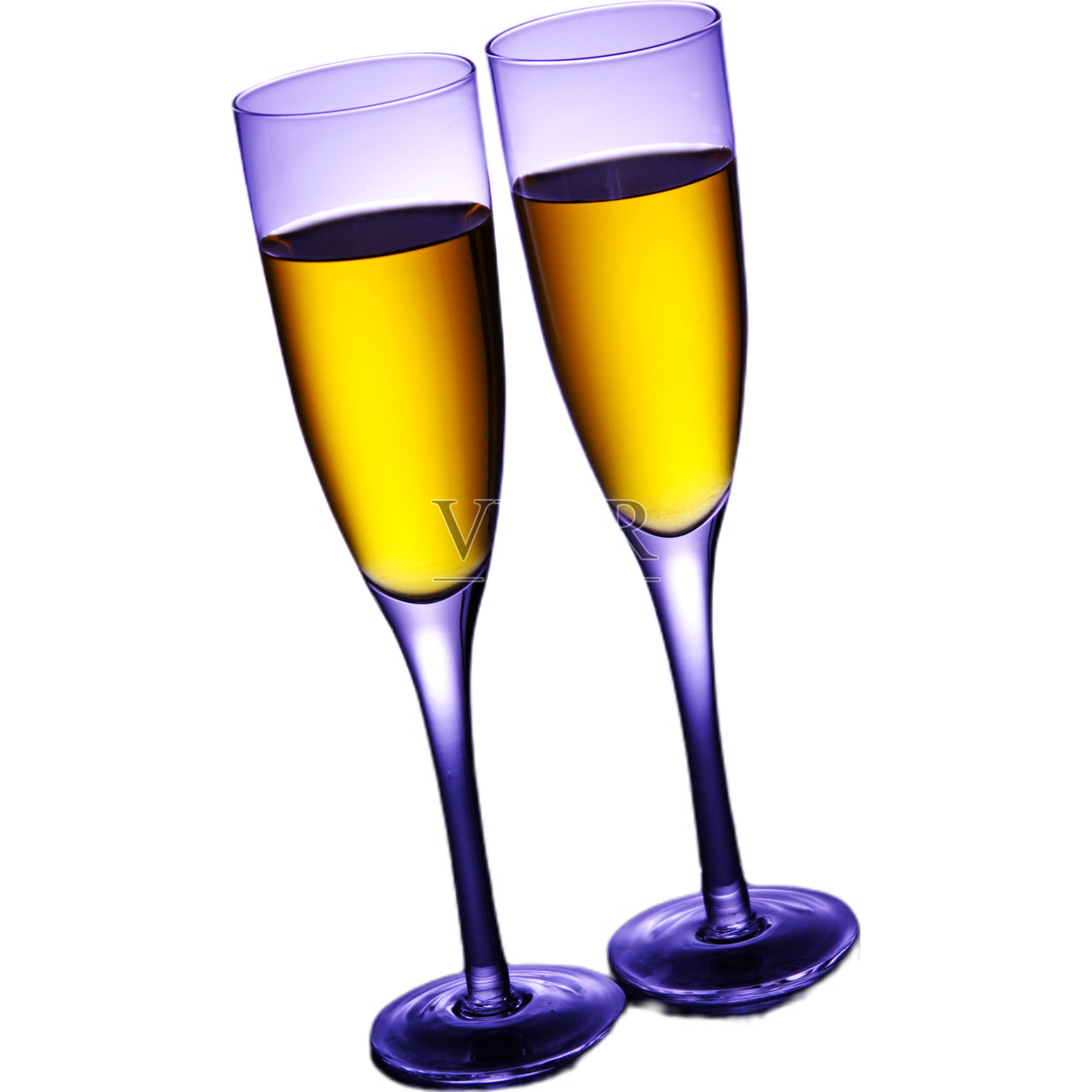 两杯香槟设计元素图片