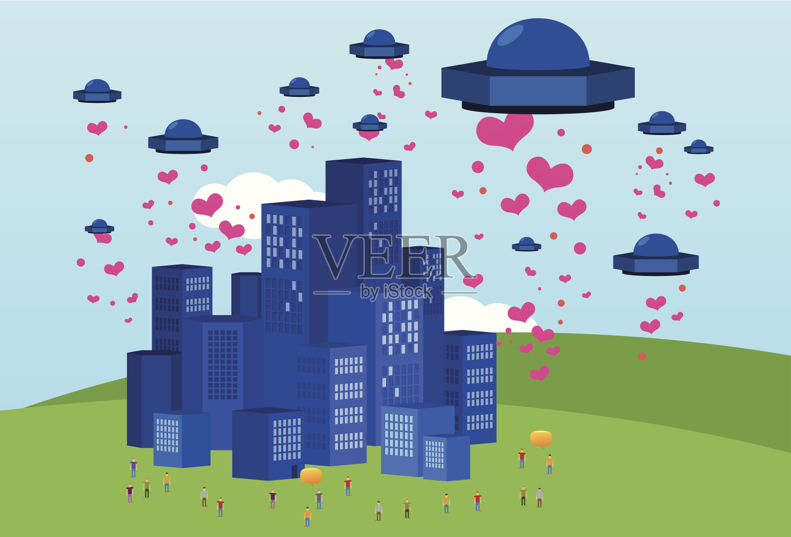 心的入侵插画图片素材