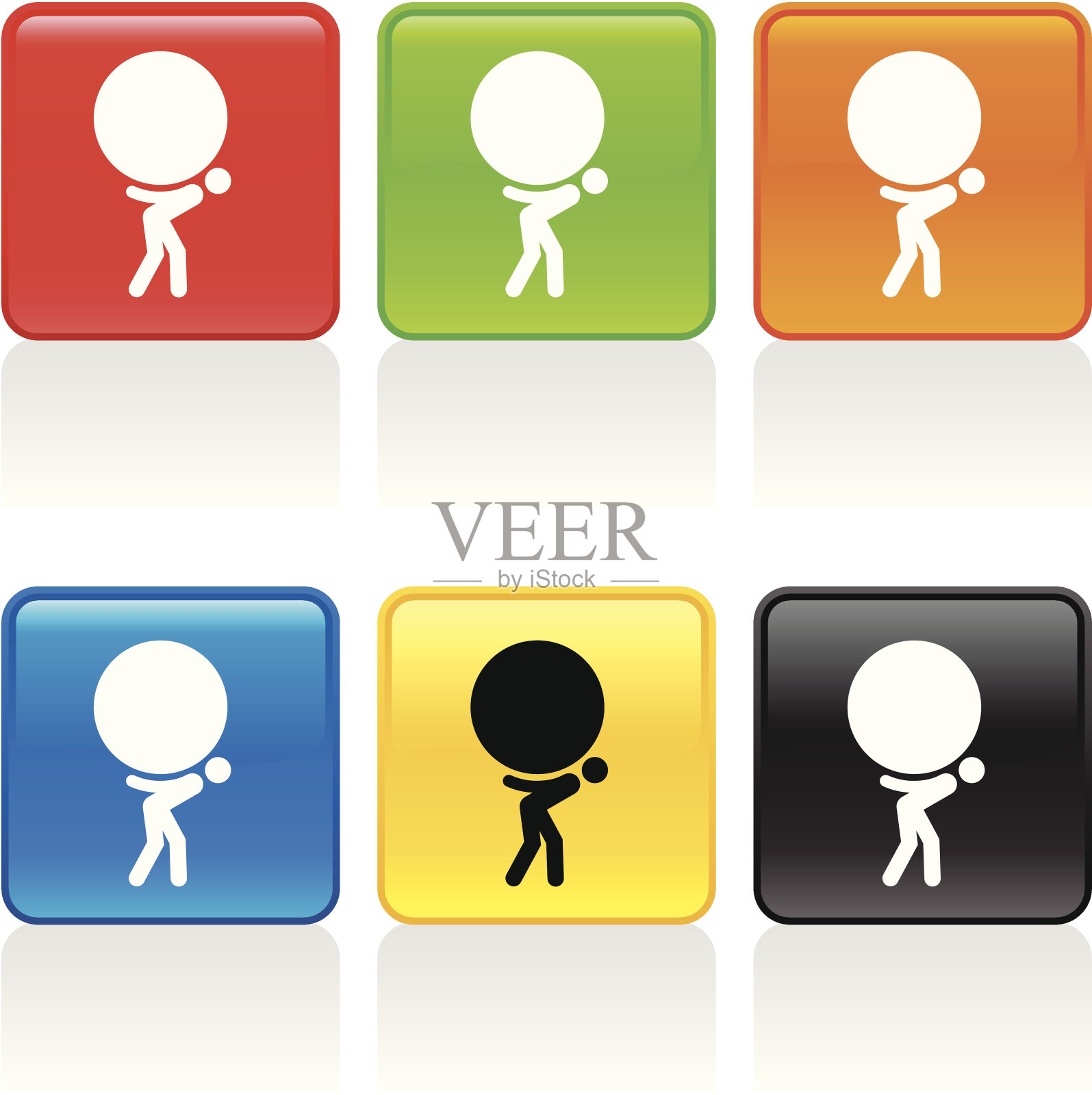 负担图标插画图片素材