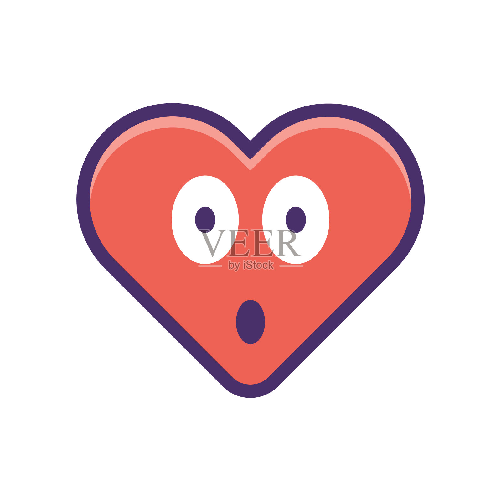 心形表情符号插画图片素材