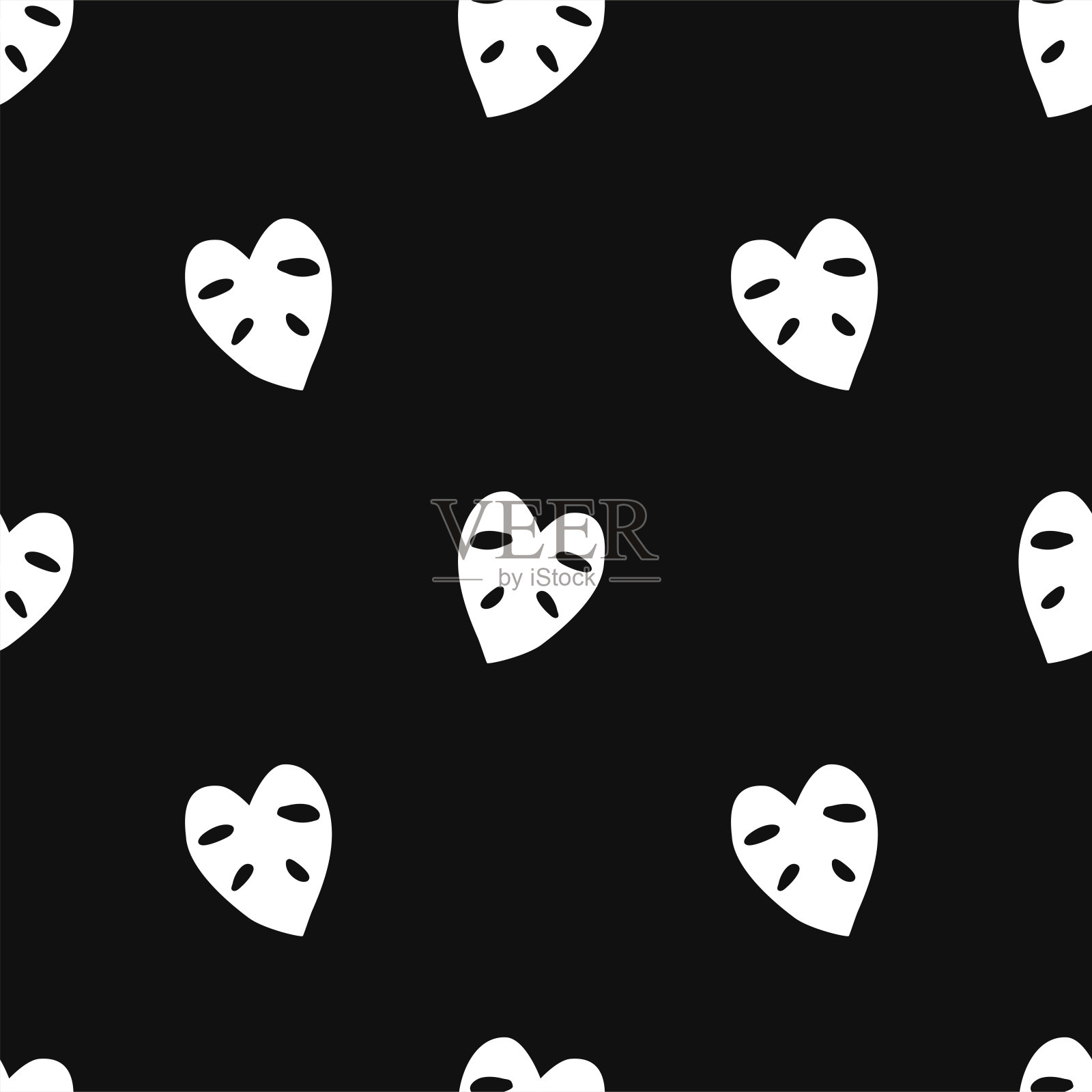 矢量平面手绘无缝图案插画图片素材