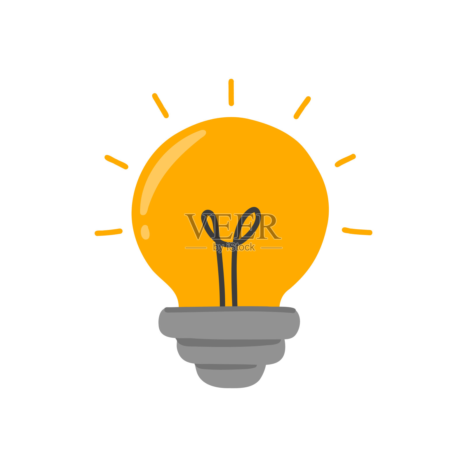 创新卡通风格图标。彩色符号矢量插图插画图片素材