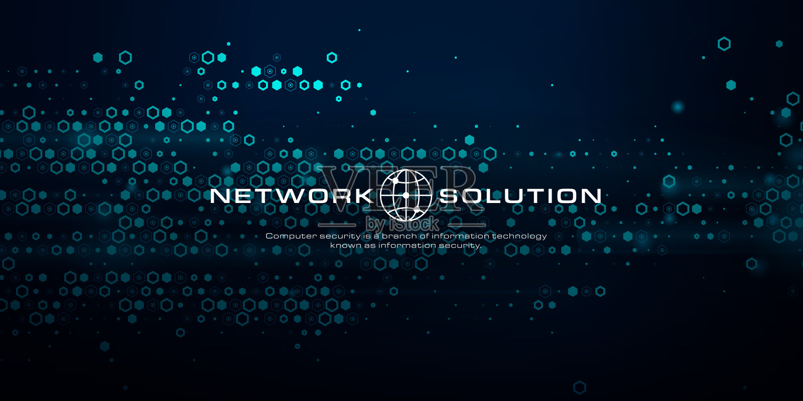 矢量六边形网络图案。插画图片素材