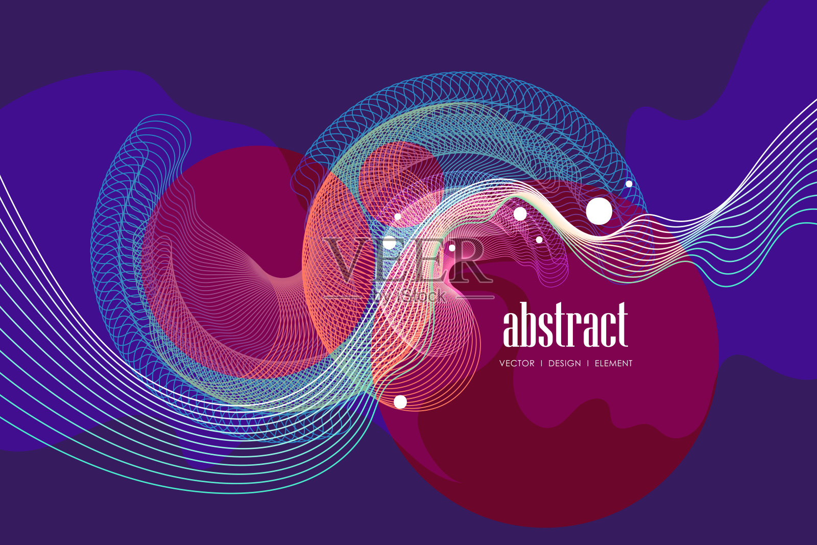 带有复制空间的抽象粒子背景插画图片素材