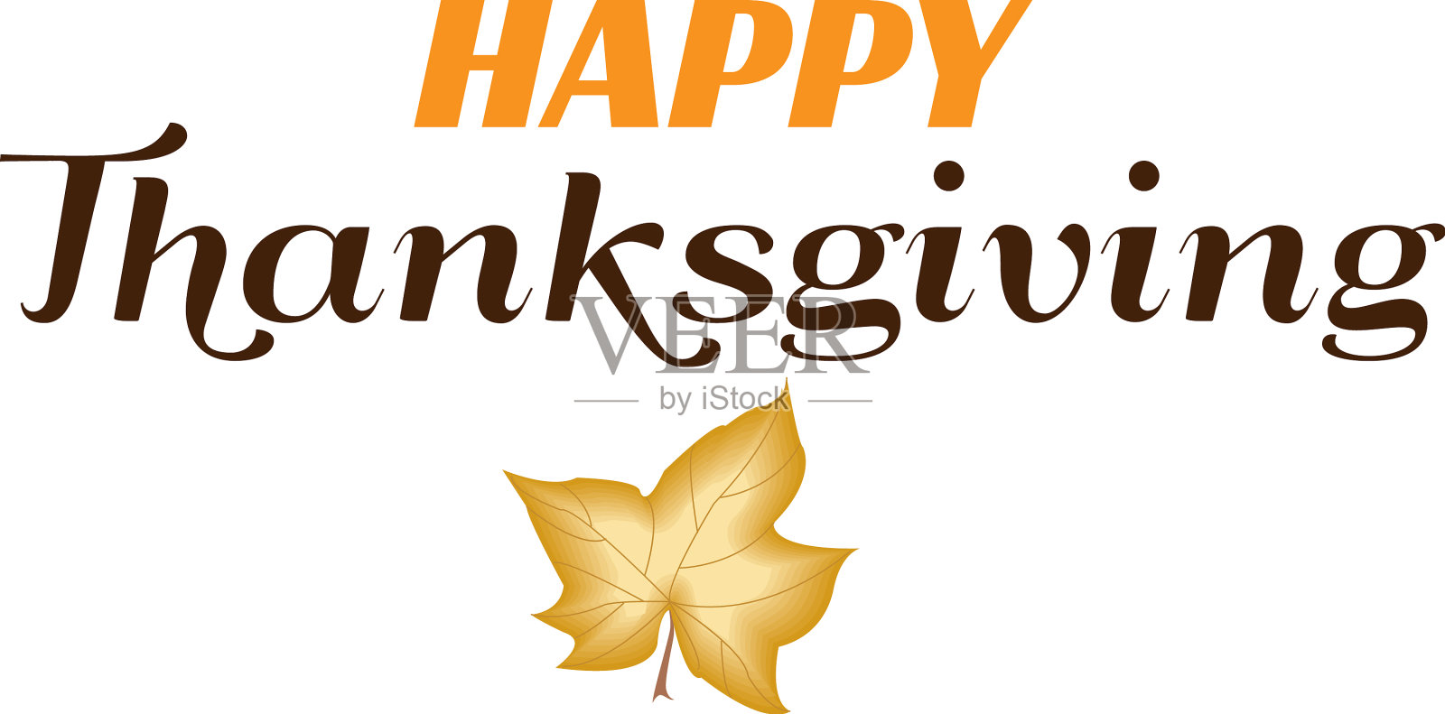 感恩节快乐排版设计插画图片素材