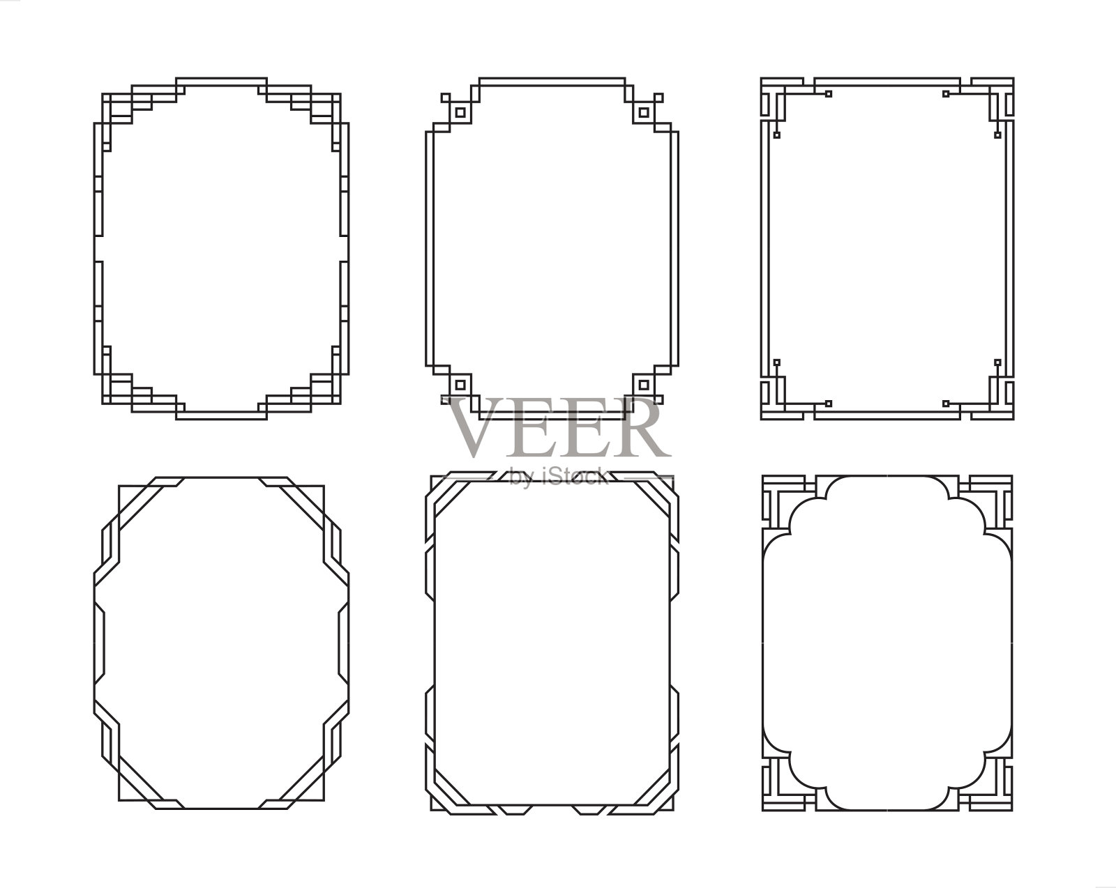 边界设置插画图片素材