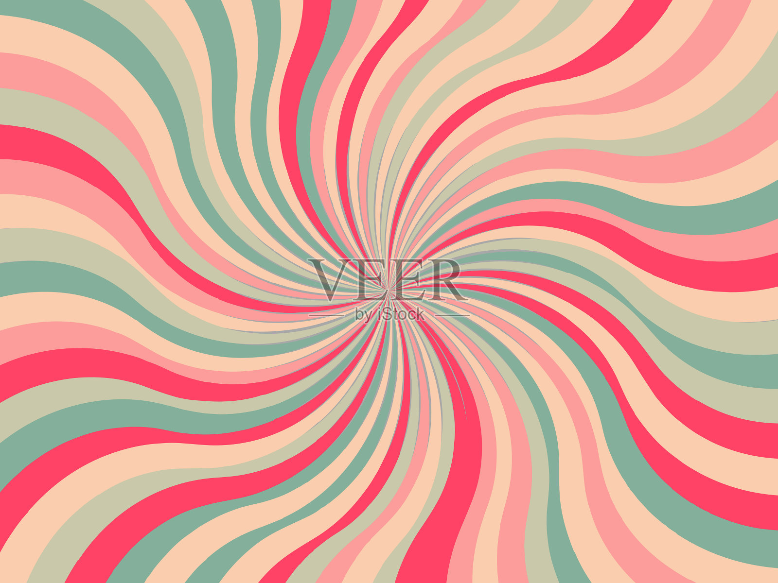 旋涡破裂的复古插画图片素材