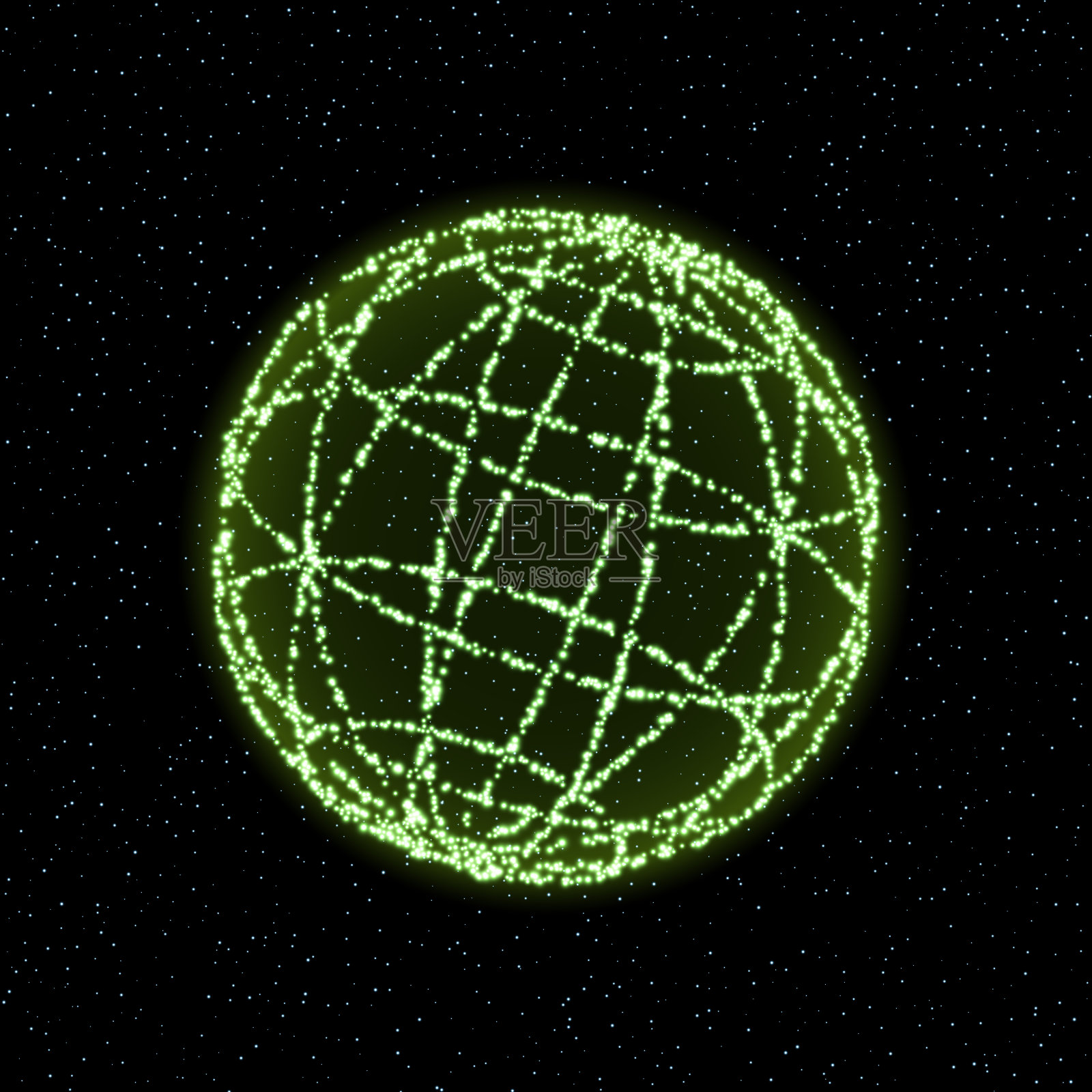 球体-三维抽象组成。未来技术的概念。插画图片素材